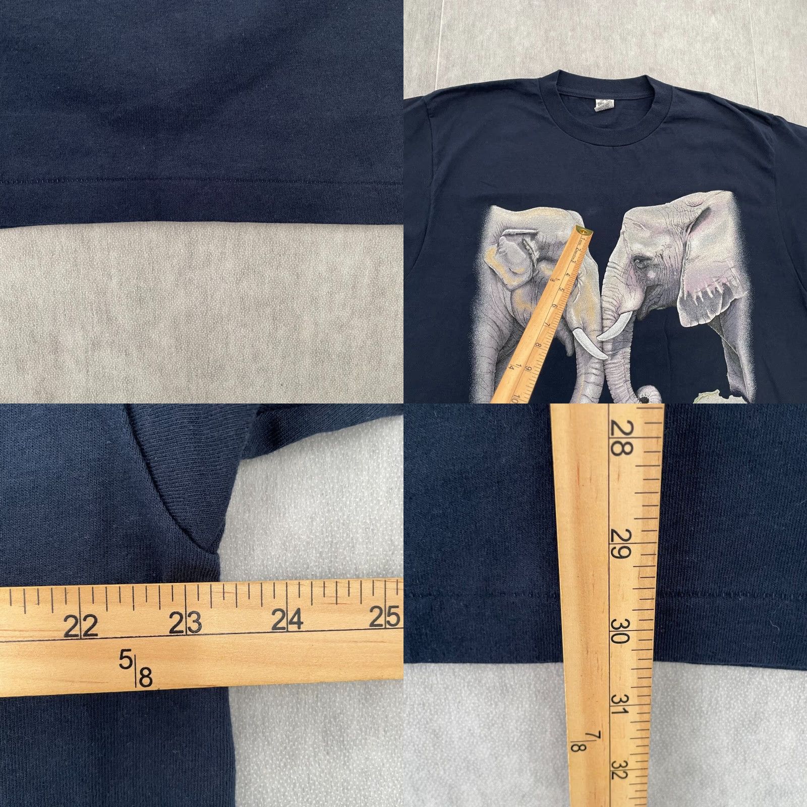 Vintage VINTAGE Turner Originals Elephant Shirt Adult XL Blue Solid Graphic 90s Wildlife Mens Size US XL / EU 56 / 4 - 8 Thumbnail