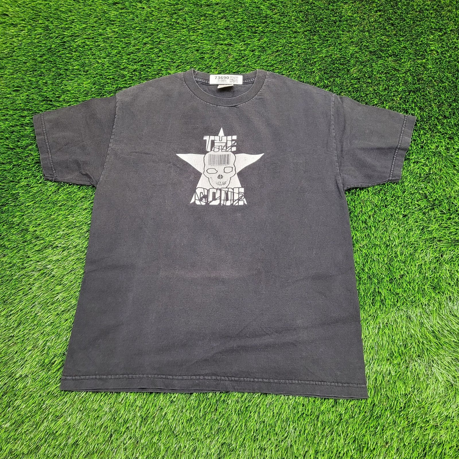 Vintage 90s The Code Pittsburgh Punk Rock Faded Skull Star T-Shirt Size US M / EU 48-50 / 2 - 1 Thumbnail