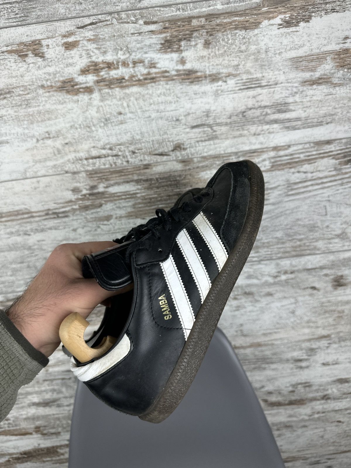Adidas × Vintage Mens Vintage Adidas Samba distressed sneakers y2k rare drill Size US 8 / EU 41 - 11 Thumbnail