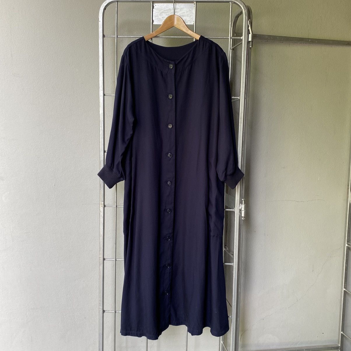 Zucca Zucca Dark Navy Belted Maxi Dress with Pockets Size M / US 6-8 / IT 42-44 - 1 Thumbnail