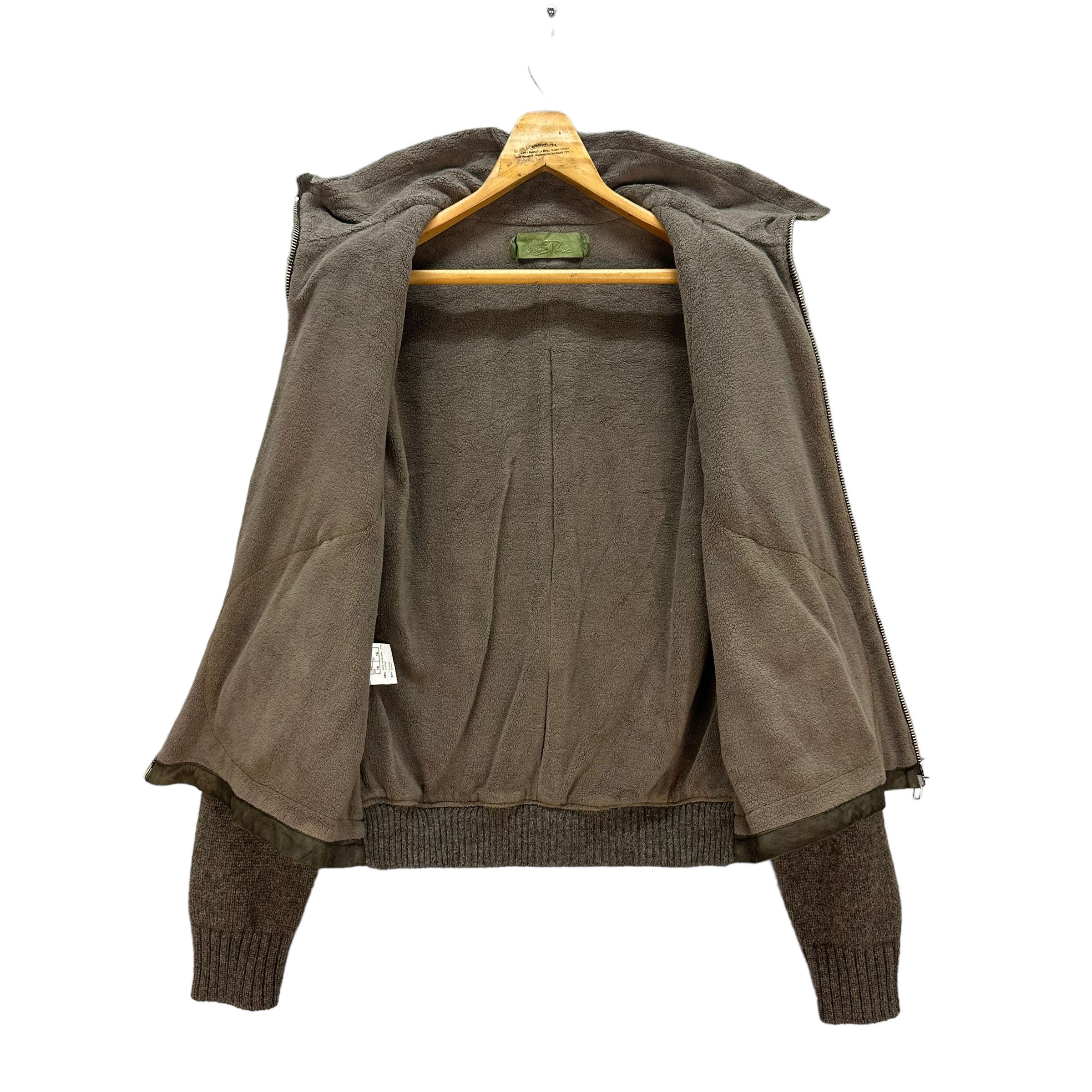Vintage M.G. VULPINARI SUEDE LEATHER KNIT SLEEVE JACKET #8176-208 Size US M / EU 48-50 / 2 - 6 Thumbnail