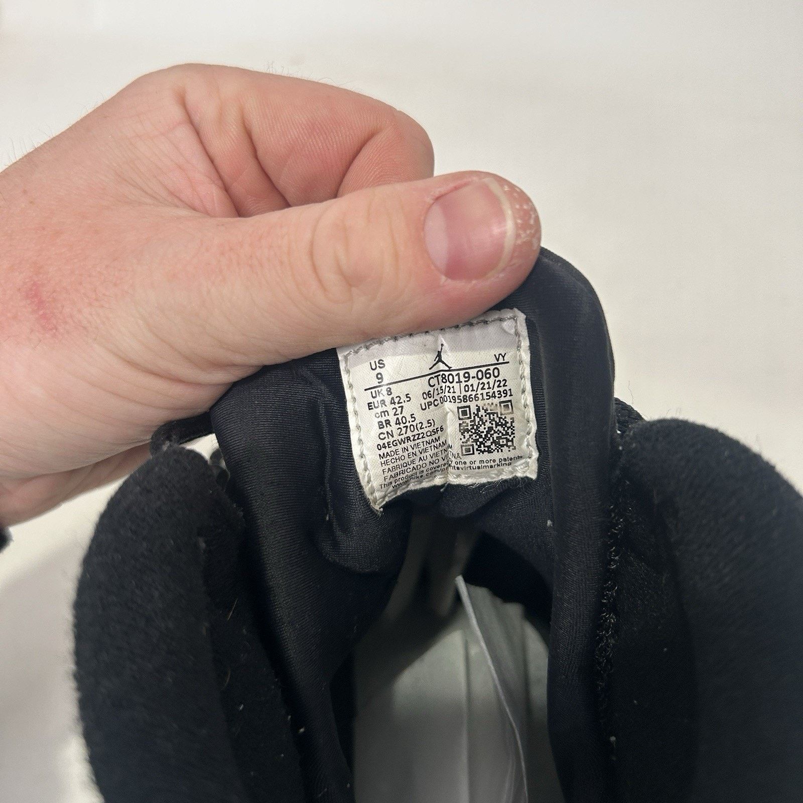 Jordan Brand Nike Air Jordan 9 Retro “Particle Grey/Black/Red” CT8019-060 Size US 9 / EU 42 - 10 Thumbnail