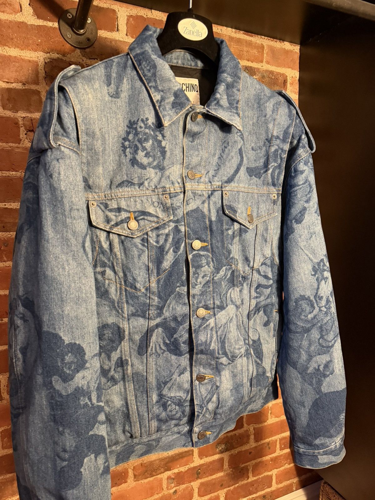Moschino FW/17 Runway Tattooed Horse/Renaissance Print Size US L / EU 52-54 / 3 - 3 Thumbnail