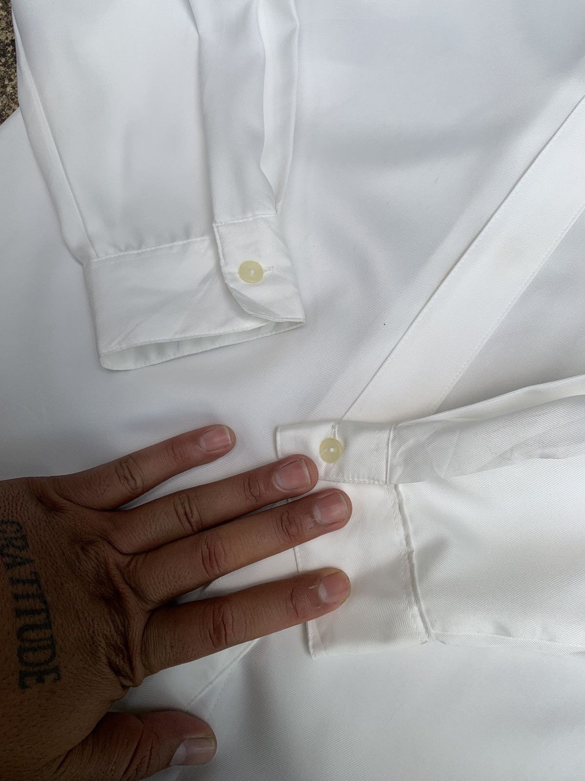 Japanese Brand 2000s Jino House Japan White Love Button up Office Shirt Size M / US 6-8 / IT 42-44 - 6 Thumbnail