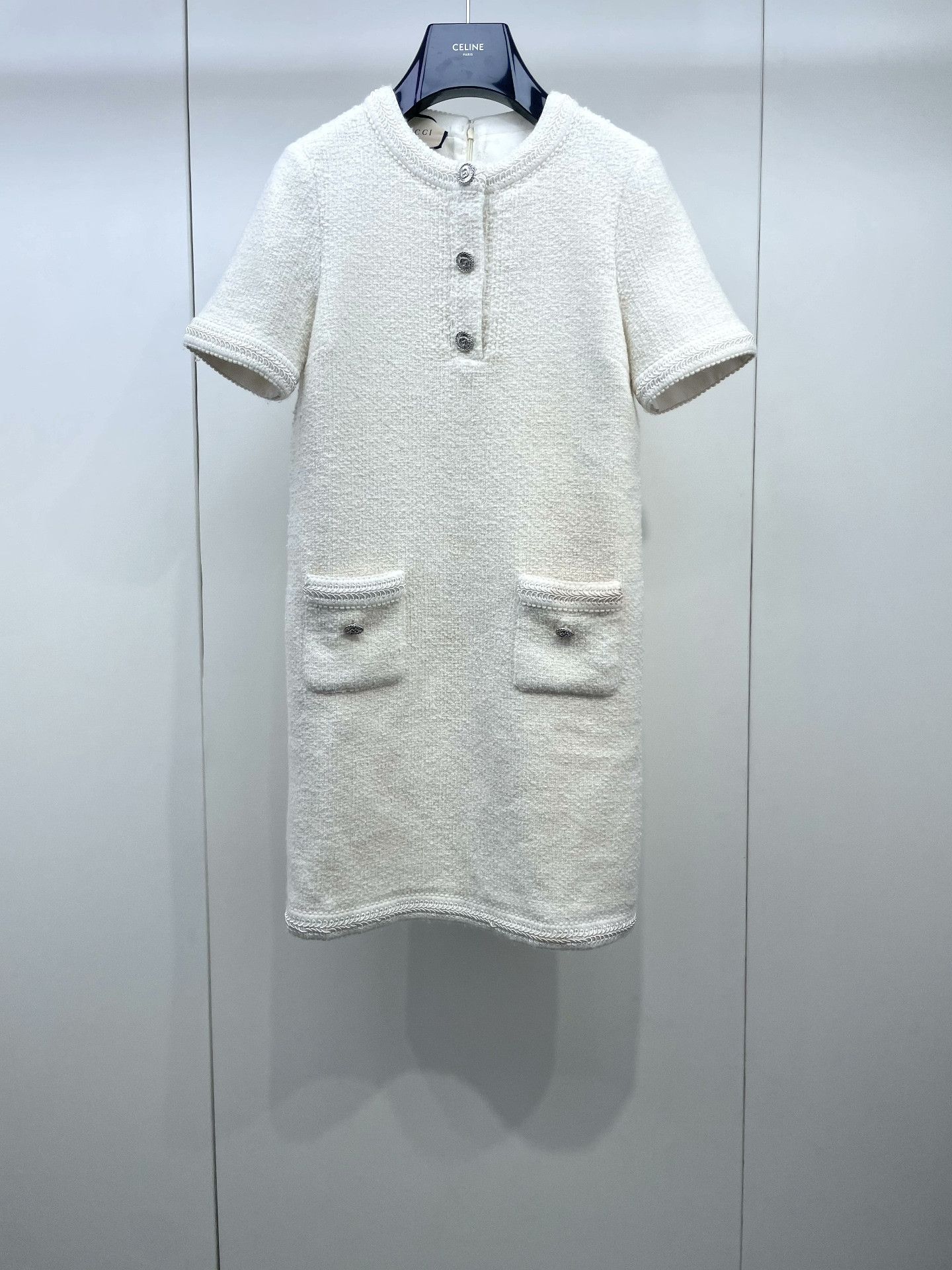Gucci Gucci White Double Pocket Dress Size S / US 4 / IT 40 - 1 Thumbnail