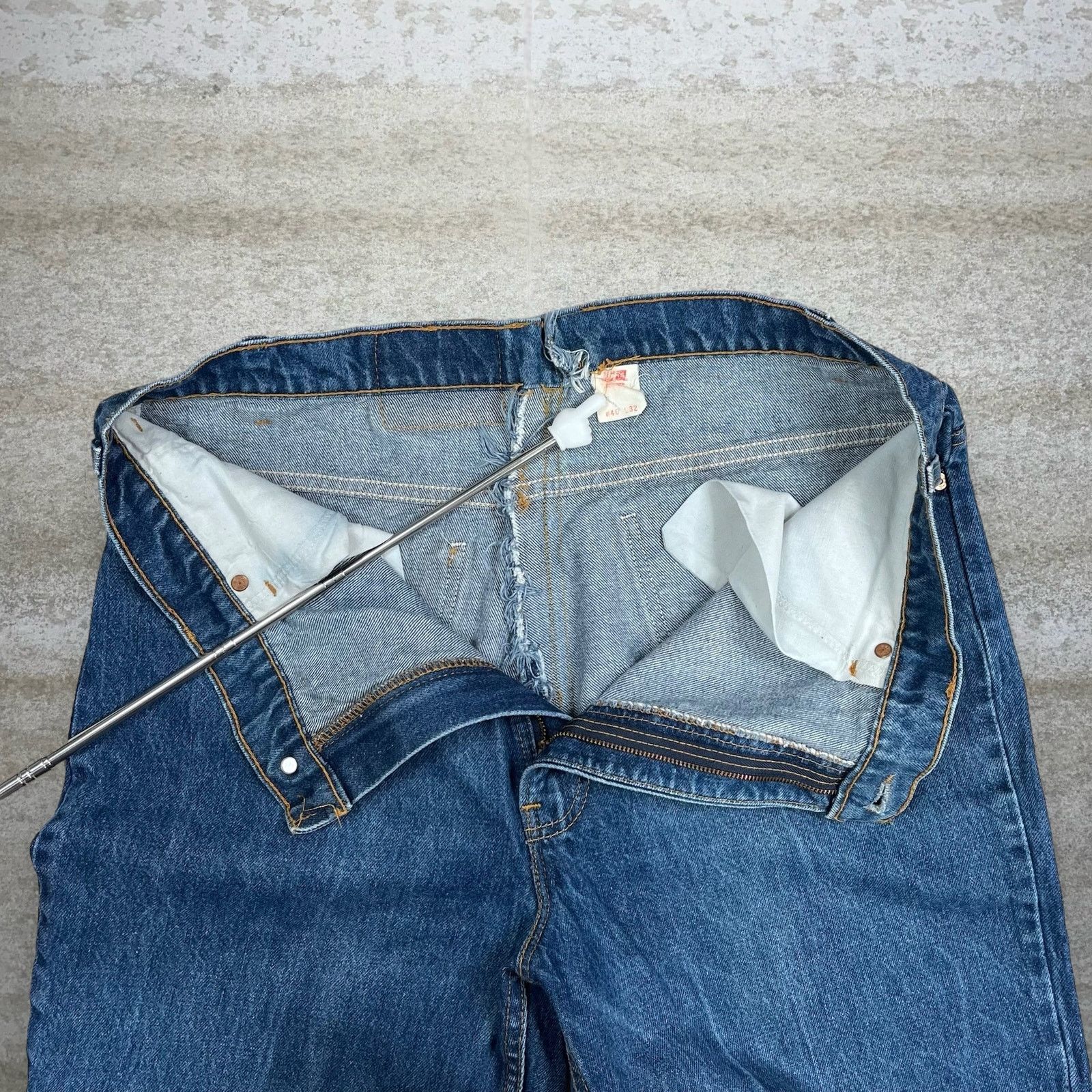 Levi's Vintage 90s Levis Jeans 517 40x32 Dark Wash Bootcut Flared Size US 40 / EU 56 - 5 Thumbnail