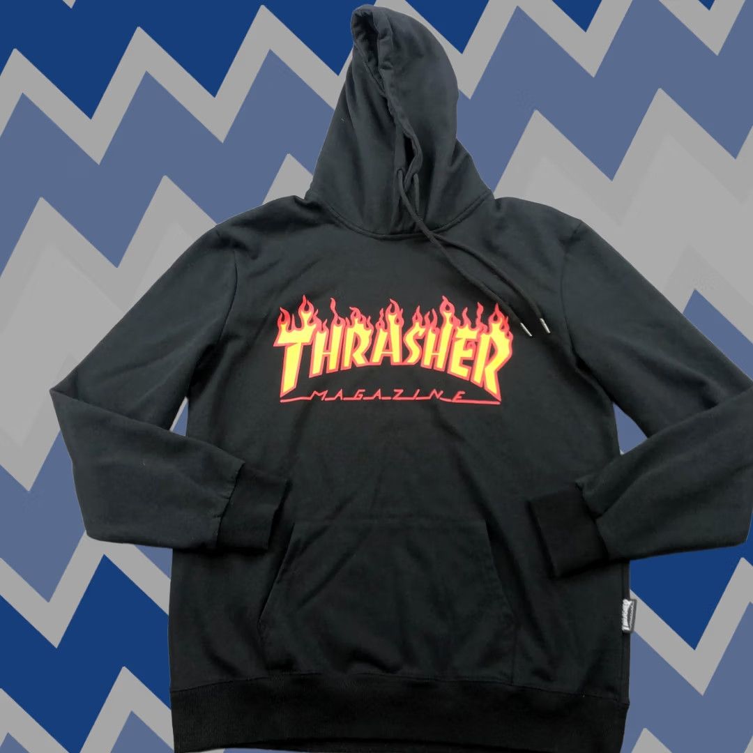 Thrasher × Vintage Vintage 90's Thrasher Hoodie Jerzees Tag | Grailed
