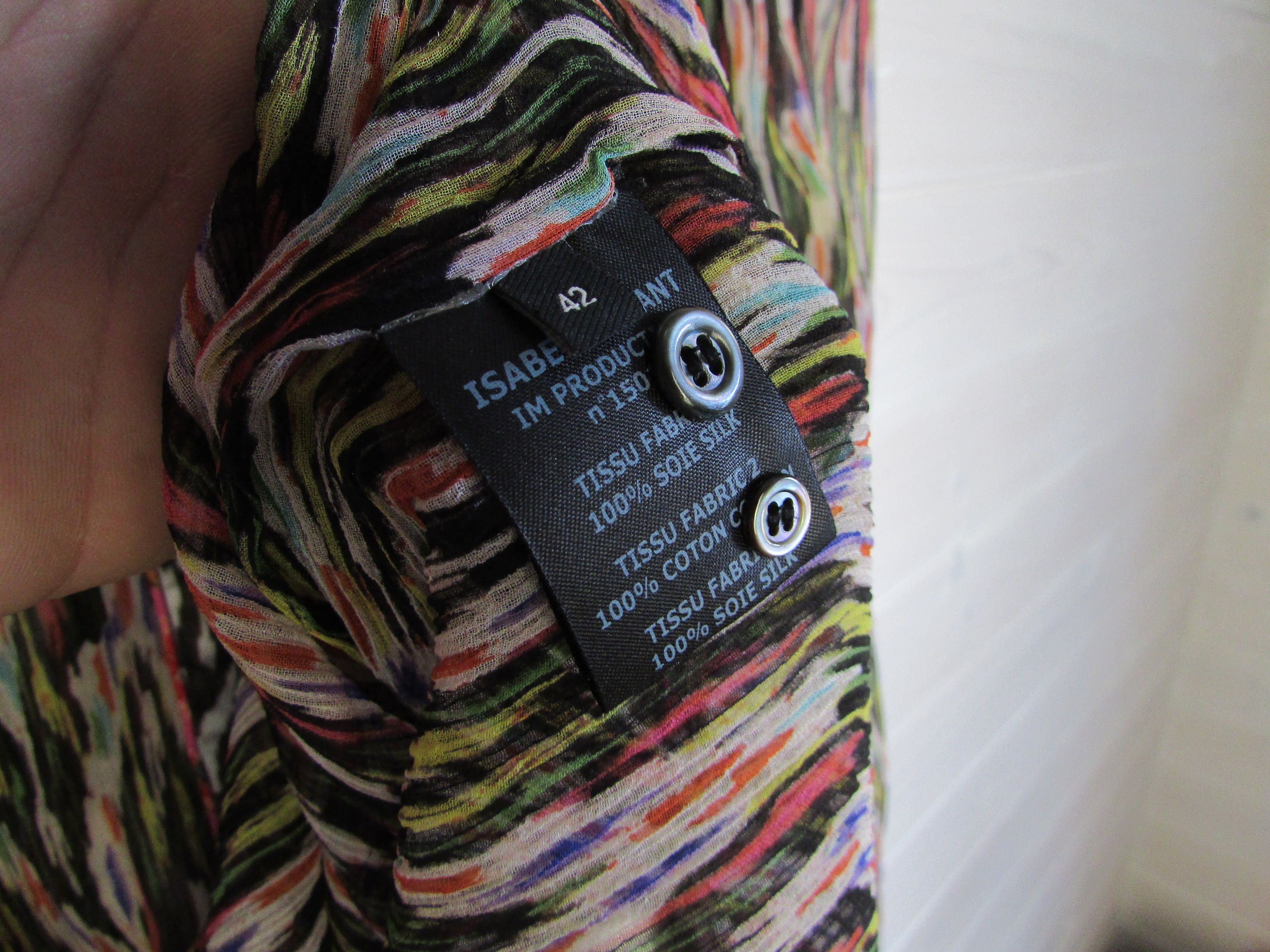 Isabel Marant Isabel Marant Women's Silk Shirt Buttons Size M / US 6-8 / IT 42-44 - 4 Thumbnail