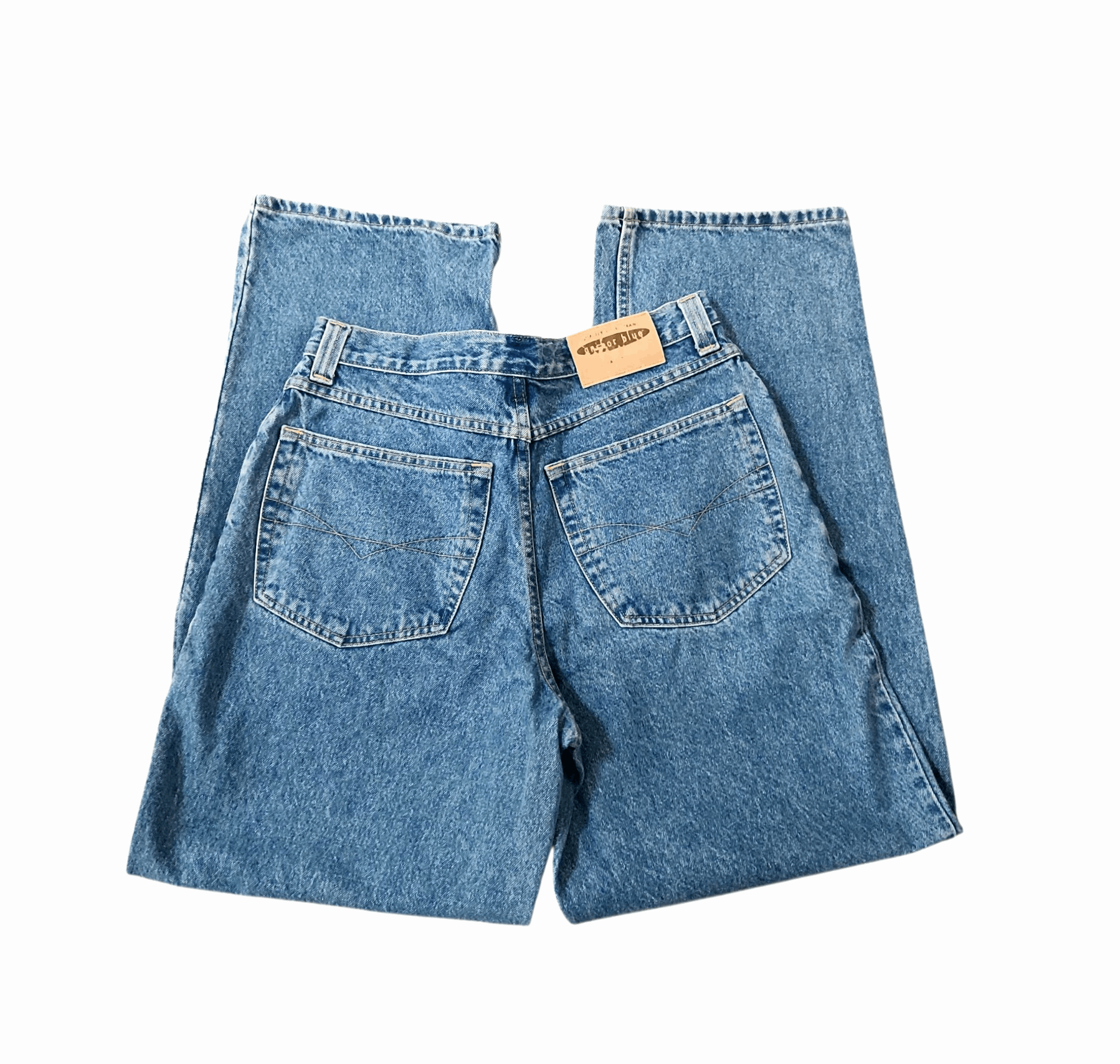 ANCHOR BLUE W38 BEYOND BAGGY チノパン ワイド Vintage Anchor Blue Beyond Relaxed Jeans Skater Grunge Men's