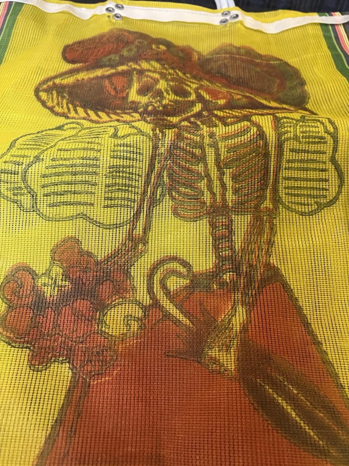 Other Vintage Mesh Halloween Mesh Bag Victorian Skeleton Size ONE SIZE - 2 Thumbnail