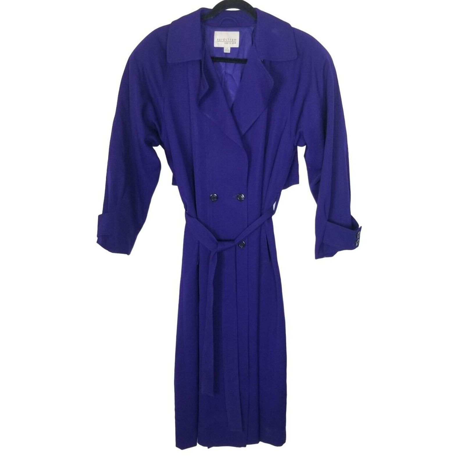Nordstrom Vintage Nordstrom Point Of View Womens 100% Wool Trench Coat Size S / US 4 / IT 40 - 1 Thumbnail