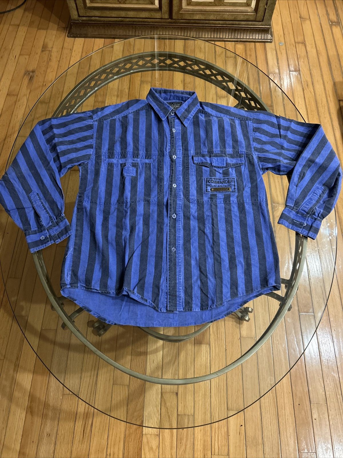 Bugle Boy Men’s Vintage Bugle Boy Striped Button Up Shirt Size S Size US S / EU 44-46 / 1 - 2 Thumbnail