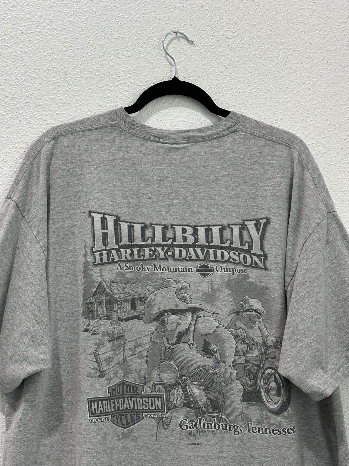 Harley Davidson Vintage Harley Davidson Hillbilly Gatlinburg, TN Pocket Tee Size US XXL / EU 58 / 5 - 2 Thumbnail