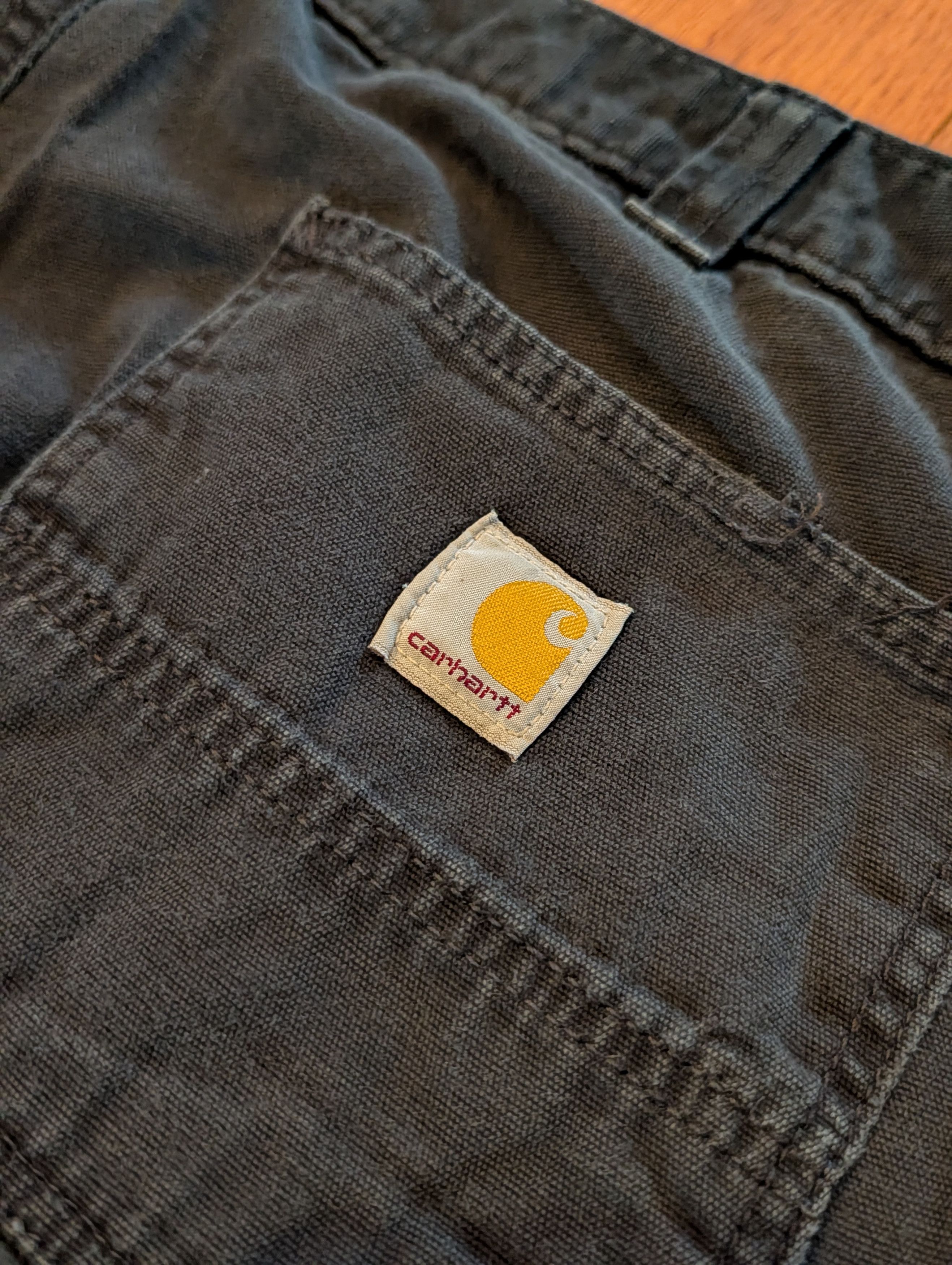 Carhartt Vtg Carhartt Relaxed Fit Work Pants Black 38x32 (M: 39x31) Size US 38 / EU 54 - 2 Thumbnail