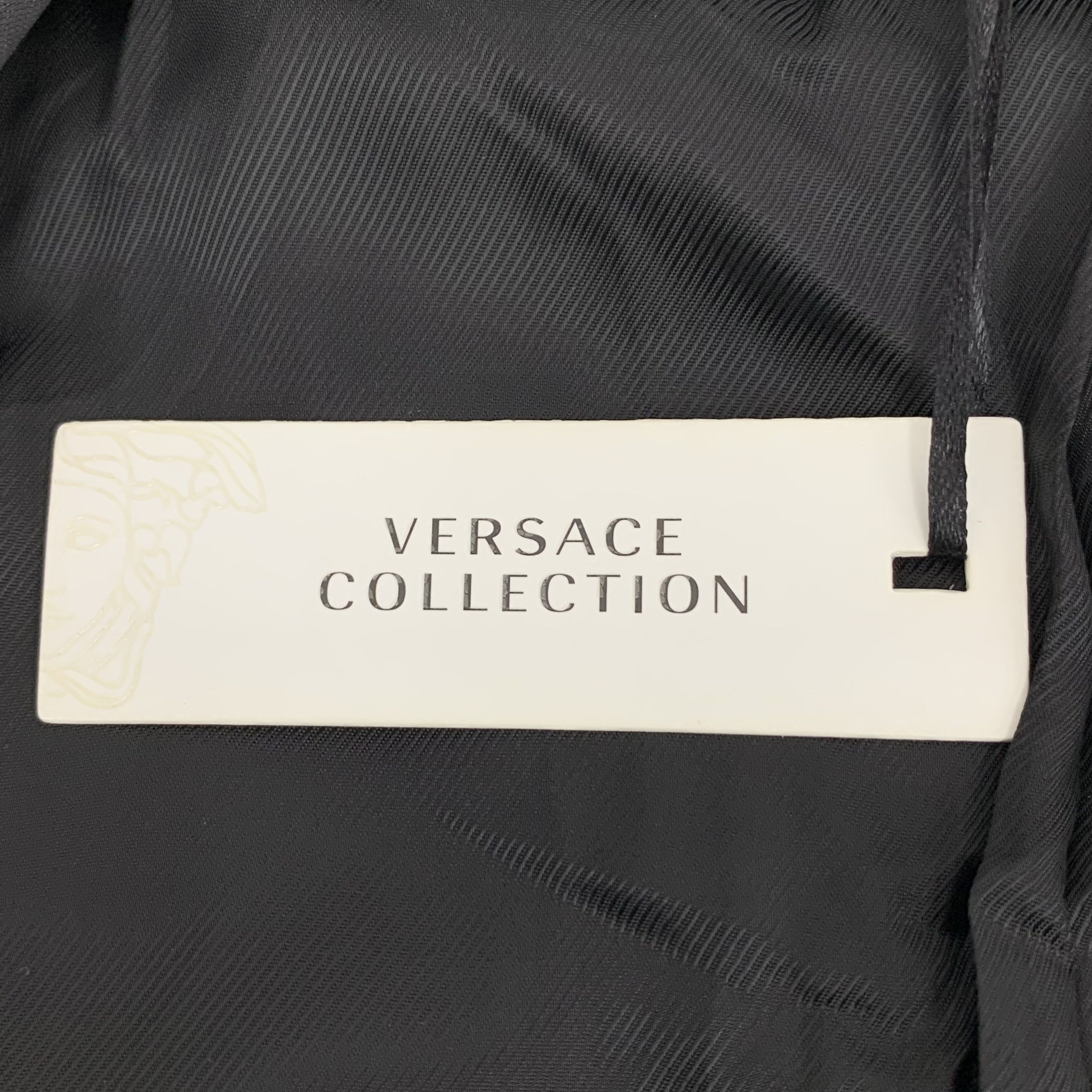 Versace Versace Wool Blazer Dark Grey (54) Size 54R - 6 Thumbnail