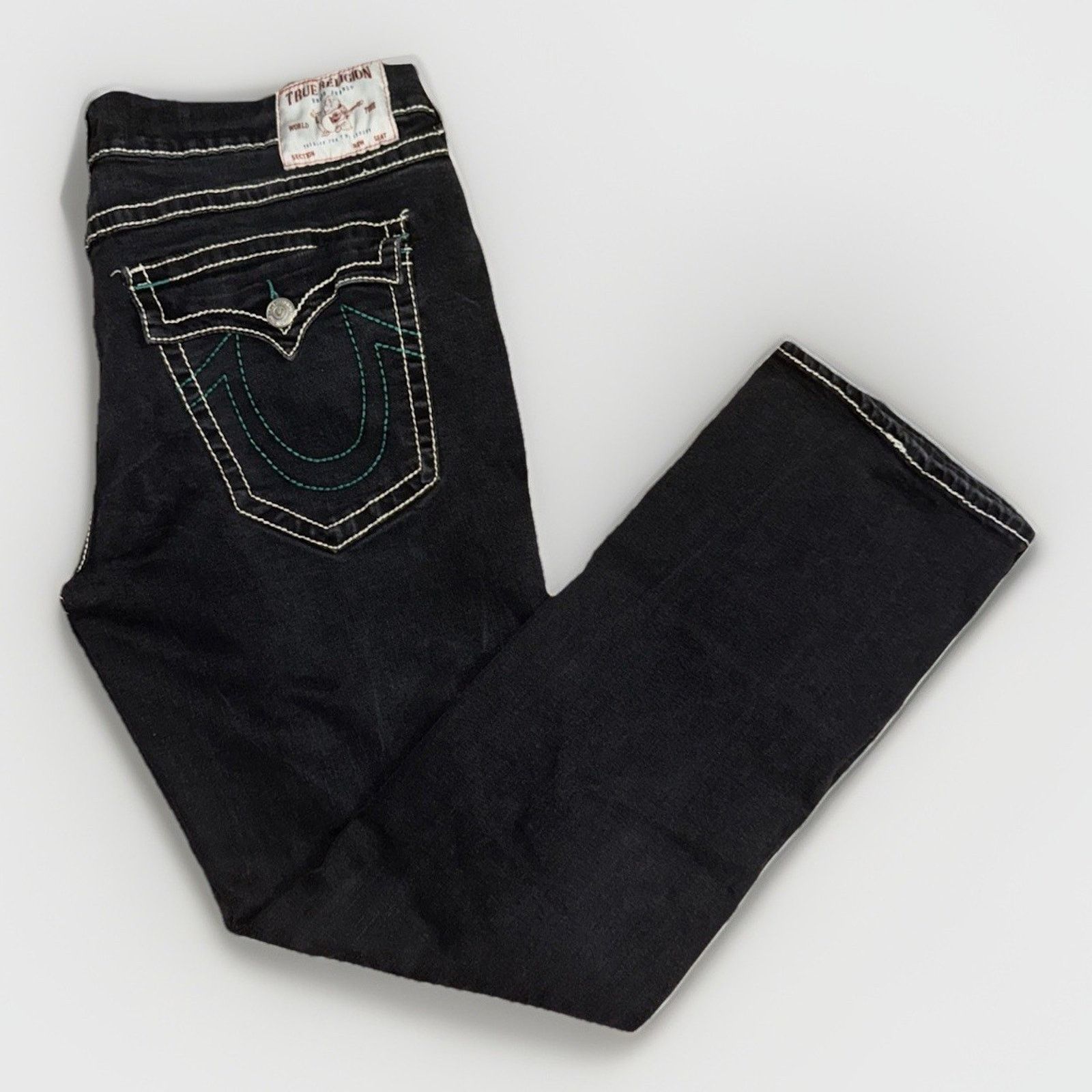 True Religion × Vintage True Religion Ricky Relaxed Fit Jeans Black 40x34 Size US 40 / EU 56 - 1 Thumbnail