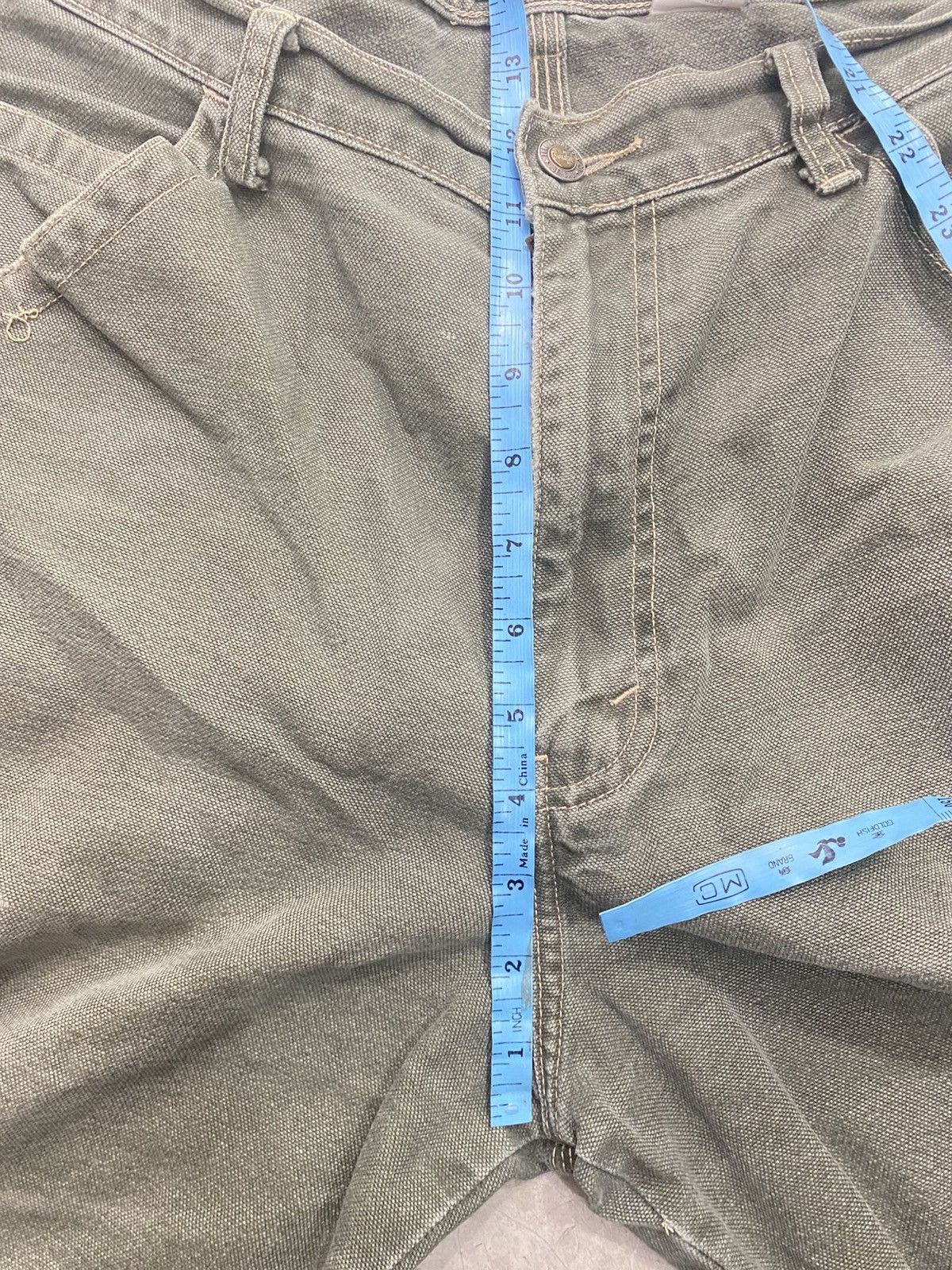Levi's Vintage Clothing LEVI'S SILVERTAB DUNGAREE SHORTS Size US 33 - 16 Thumbnail
