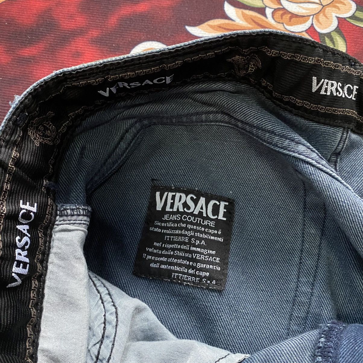 Versace Jeans Couture Vintage Versace Jeans Couture Navy Blue Jeans Size US 38 / EU 54 - 8 Thumbnail