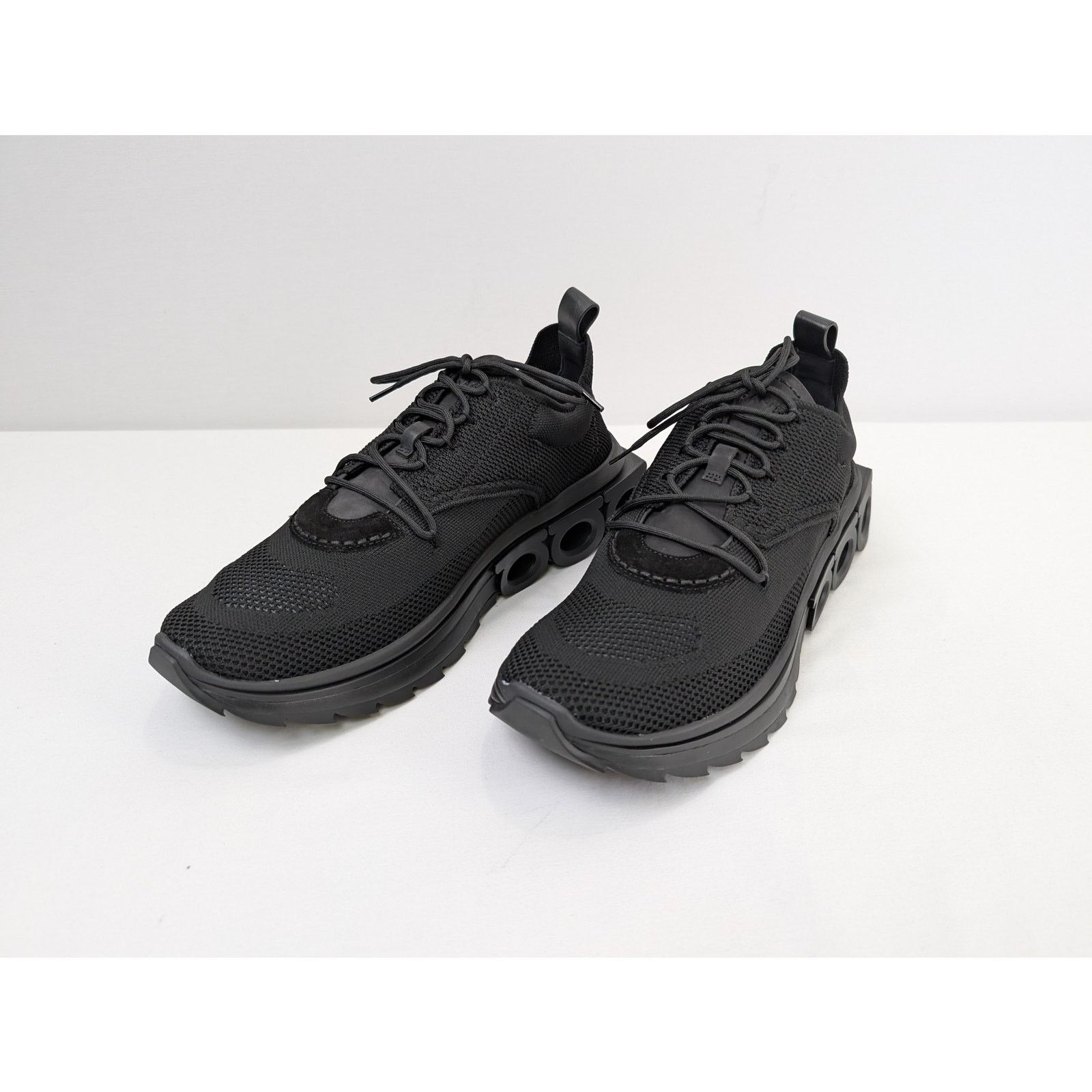 Salvatore Ferragamo o1rshd1 Nima Knit Men Shoes Fashion Sneaker in Black Size US 10 / EU 43 - 8 Thumbnail