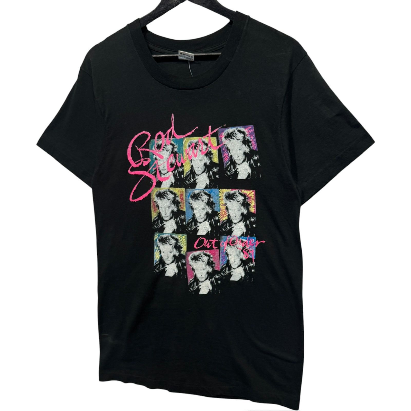 Fruit Of The Loom Vintage Rod Stewart Out Of Order Tour Tee 80s Large Size US L / EU 52-54 / 3 - 3 Thumbnail