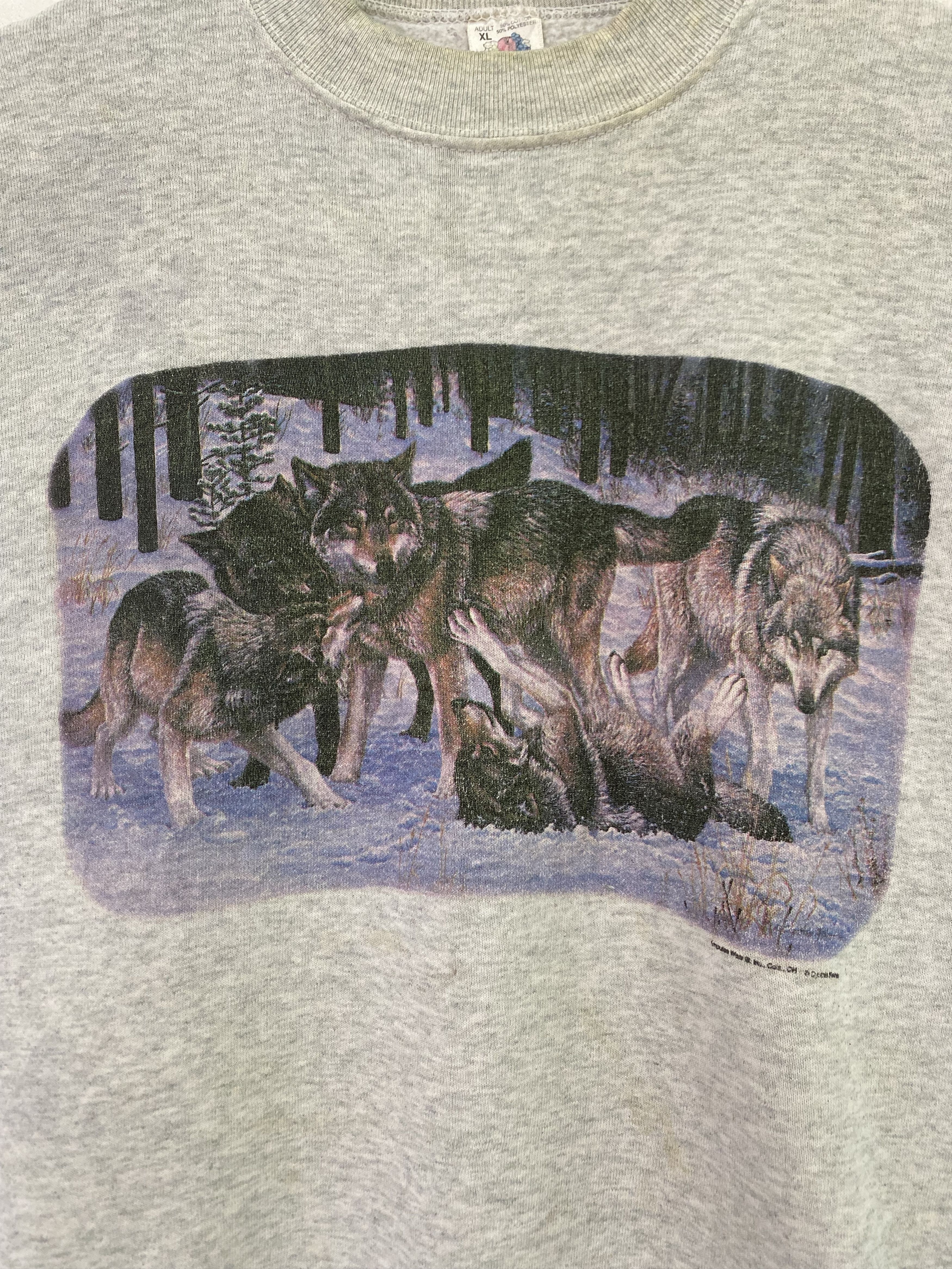Habitat × Vintage Vintage Wild Wolf Habitat Sweatshirt Large Size Grey Size US L / EU 52-54 / 3 - 4 Thumbnail