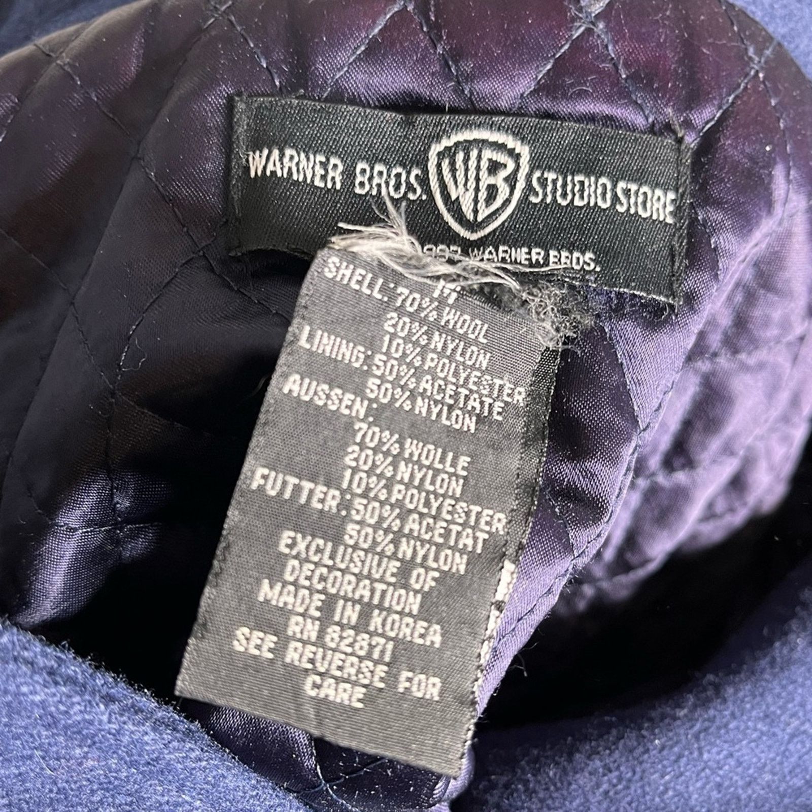 Warner Bros VINTAGE Tasmanian Devil Jacket Taz LEATHER USA Size US M / EU 48-50 / 2 - 5 Thumbnail