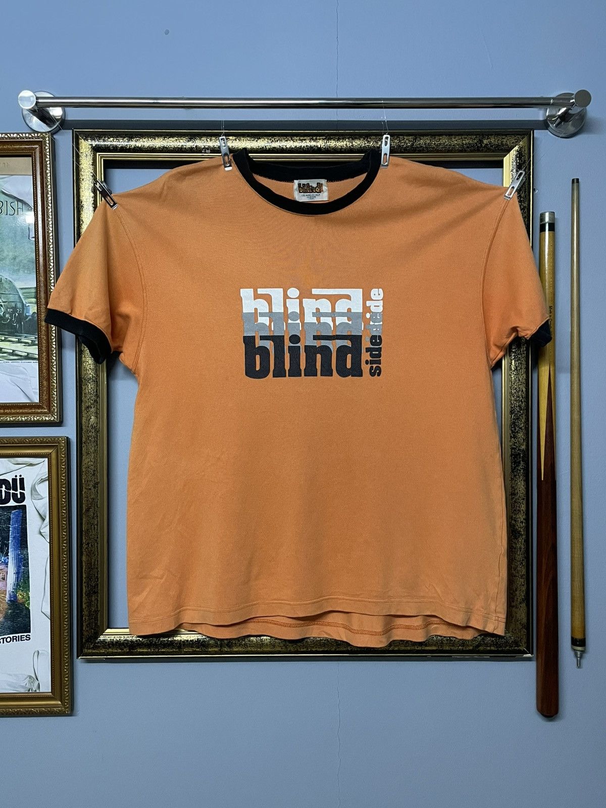 Blind Skateboards Vintage 1990s Blind Side Skateborad Iconic Ringer Faded Tee Size US M / EU 48-50 / 2 - 1 Thumbnail