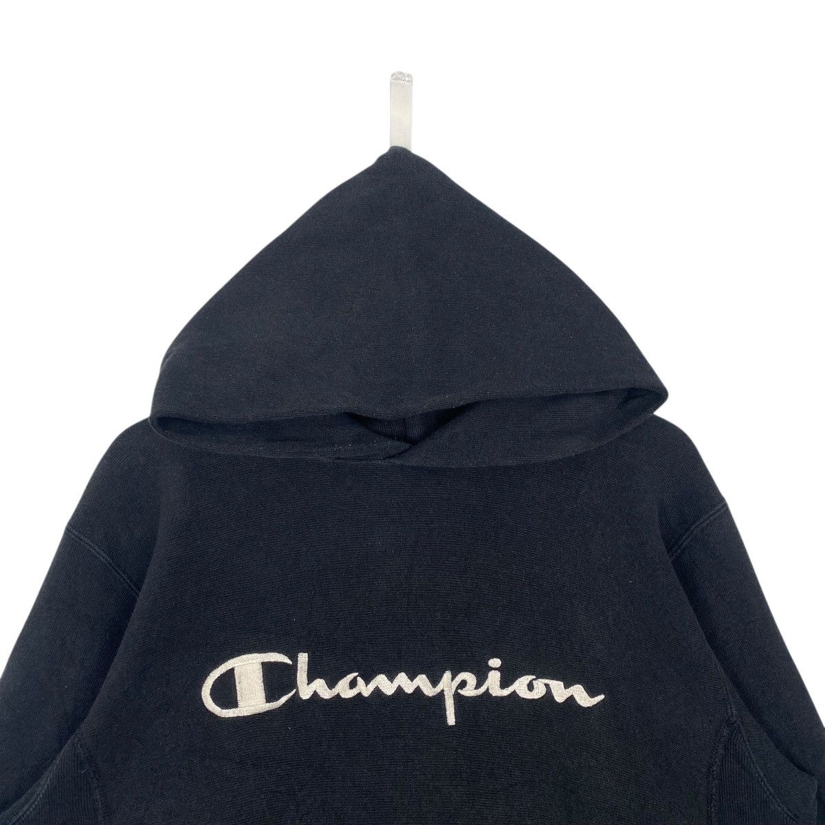 Other Vintage 90s Champion Hoodie Sweater Big Logo Black Size US L / EU 52-54 / 3 - 4 Thumbnail