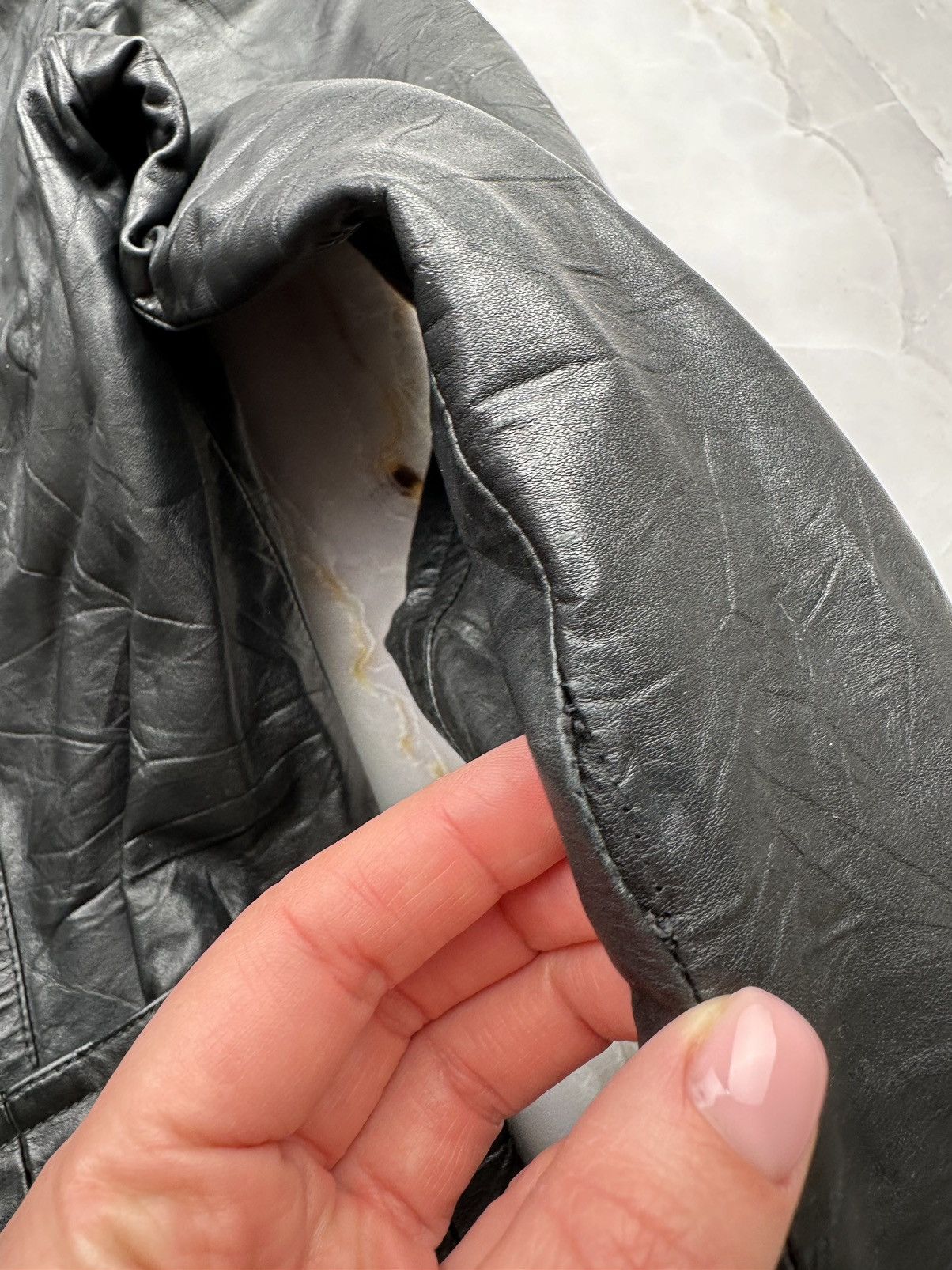 Japanese Brand Vintage Leather Jacket Size S / US 4 / IT 40 - 7 Thumbnail