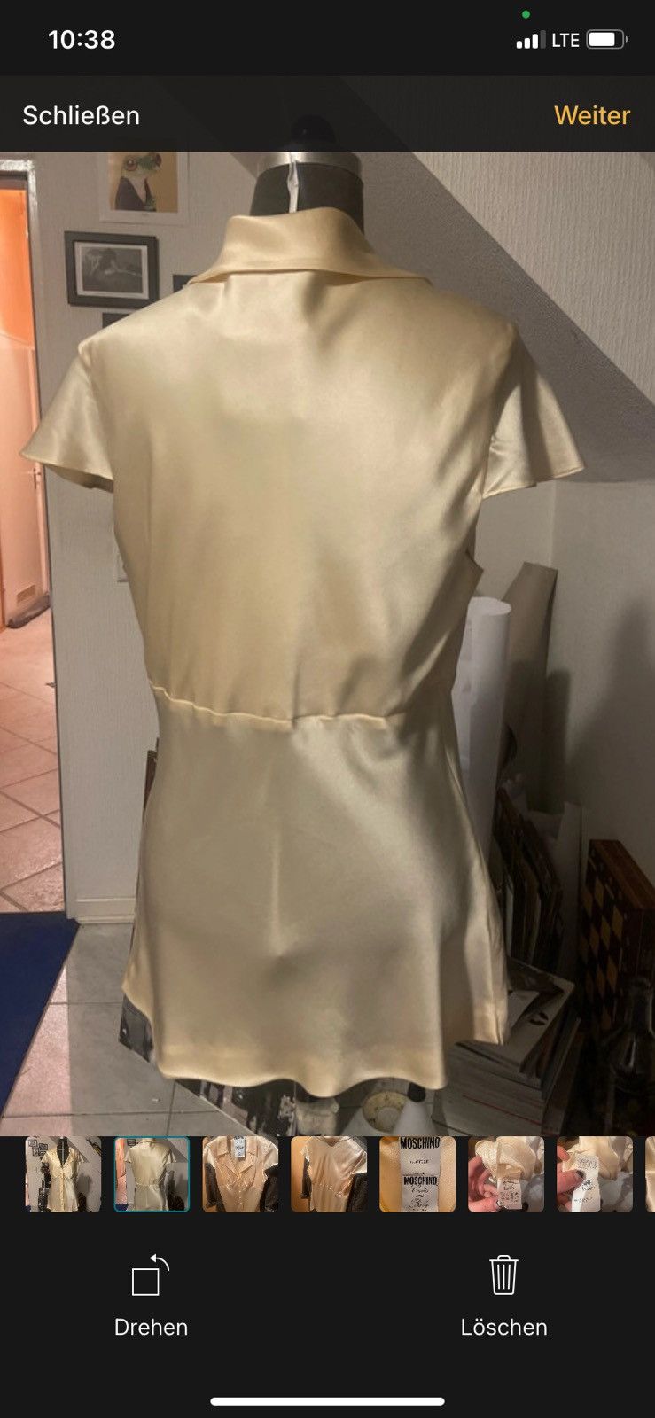 Moschino Moschino SS 1989 Couture Blouse Silk Size L / US 10 / IT 46 - 2 Thumbnail