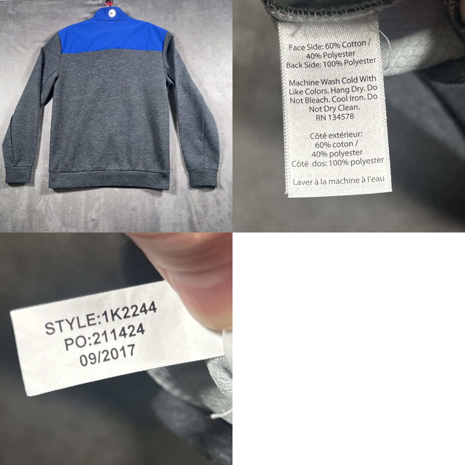 Vineyard Vines Vineyard Vines 1/4 Zip Pullover Sweatshirt Mens XS Gray Blue Two Tone Athleisure Size US XS / EU 42 / 0 - 8 Thumbnail