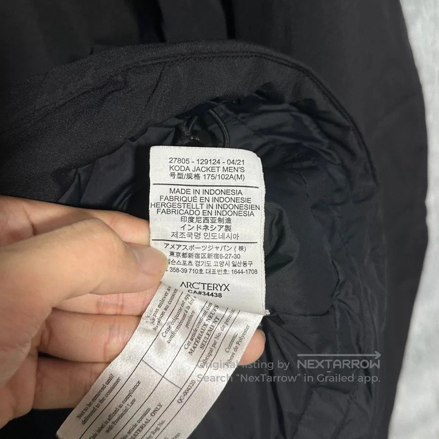 Arc'teryx Arcteryx Koda Jacket Black Size M. Size US M / EU 48-50 / 2 - 7 Thumbnail