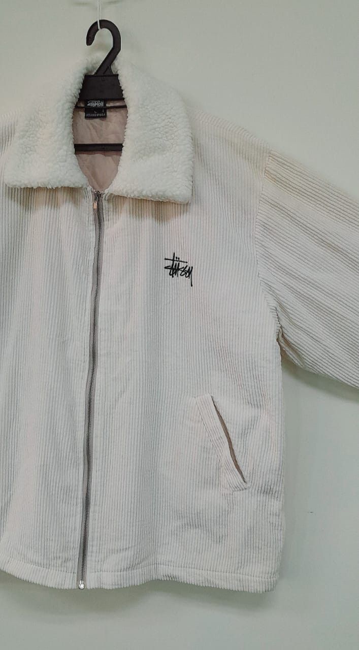 Stussy Vintage STUSSY Corduroy Winter Jacket Size US L / EU 52-54 / 3 - 4 Thumbnail