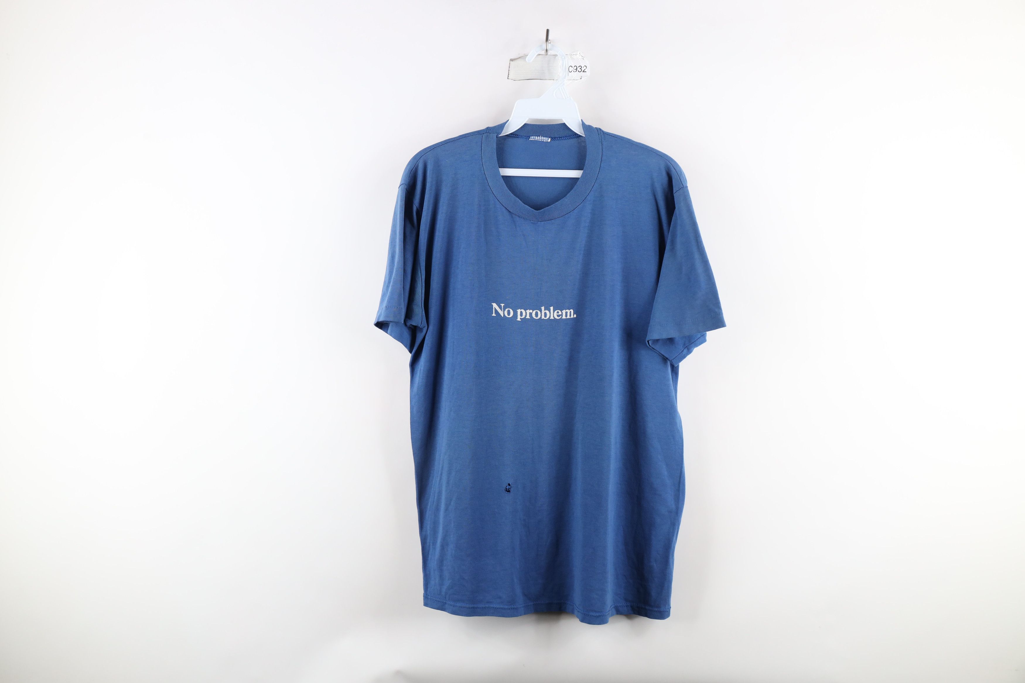 Vintage Vintage 90s Streetwear Thin Spell Out No Problem T-Shirt USA Size US M / EU 48-50 / 2 - 1 Thumbnail