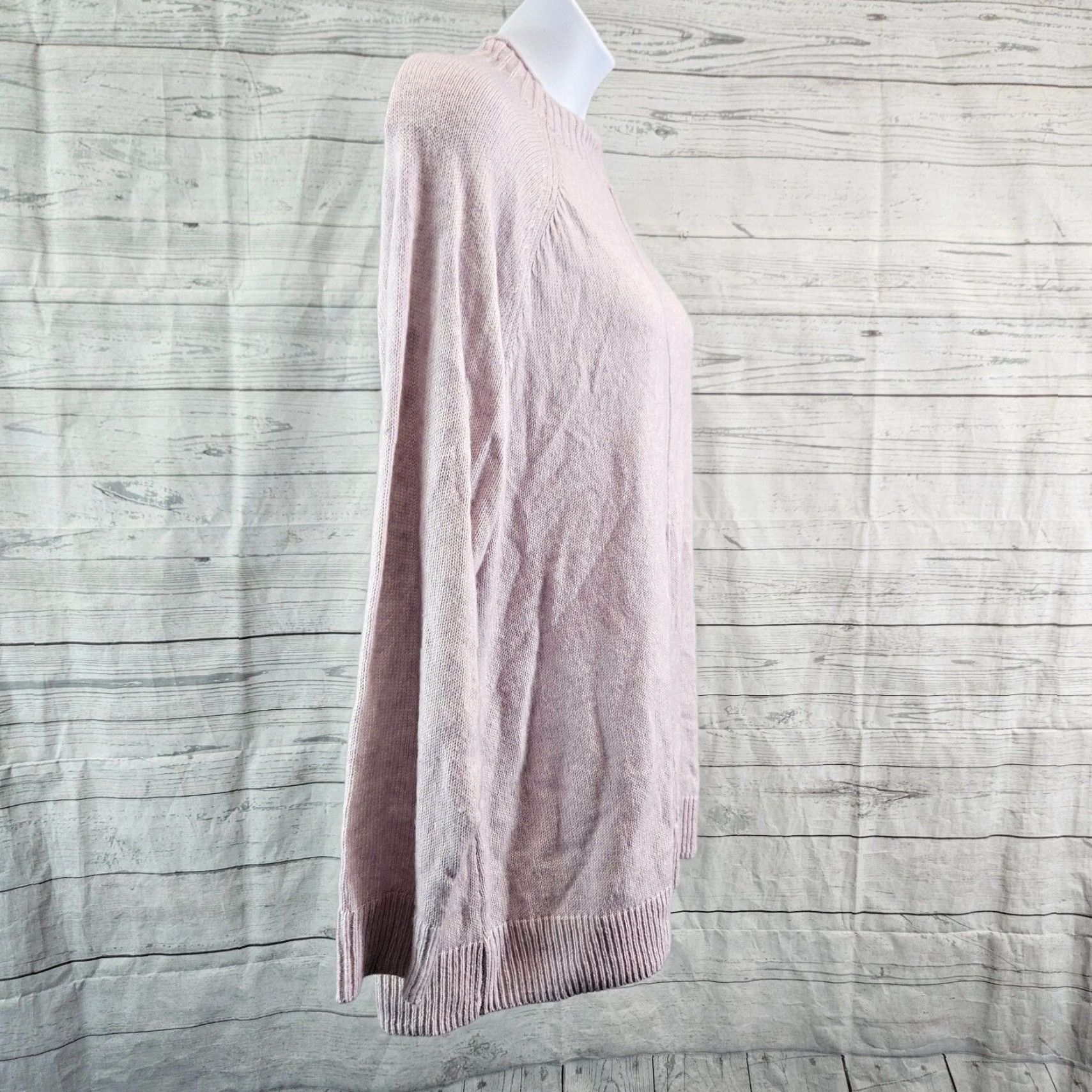 Denim & Co. VINTAGE Denim & Co Womens Front Seam Pullover Sweater Sz 2X Purple Cotton Blend Size XXL / US 16-18 / IT 52-54 - 3 Thumbnail