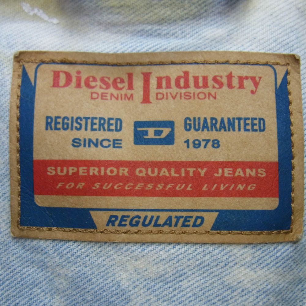 Diesel Painted Damaged Denim Jacket Size US M / EU 48-50 / 2 - 4 Thumbnail