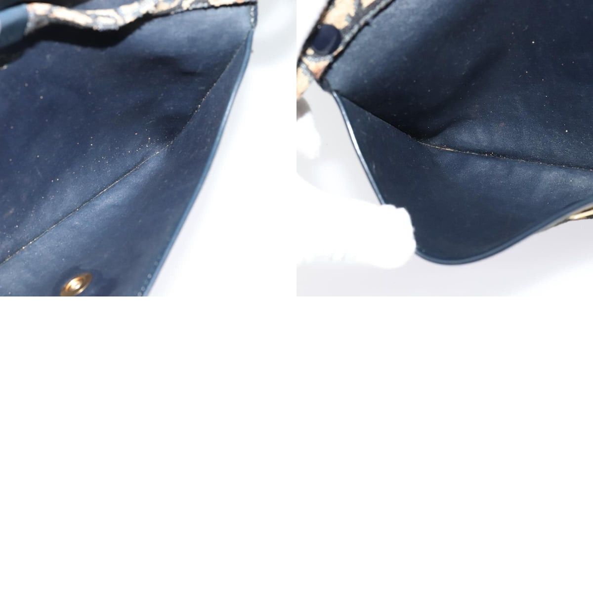 Dior DIOR Trotter Canvas Shoulder Bag Navy Size ONE SIZE - 12 Thumbnail