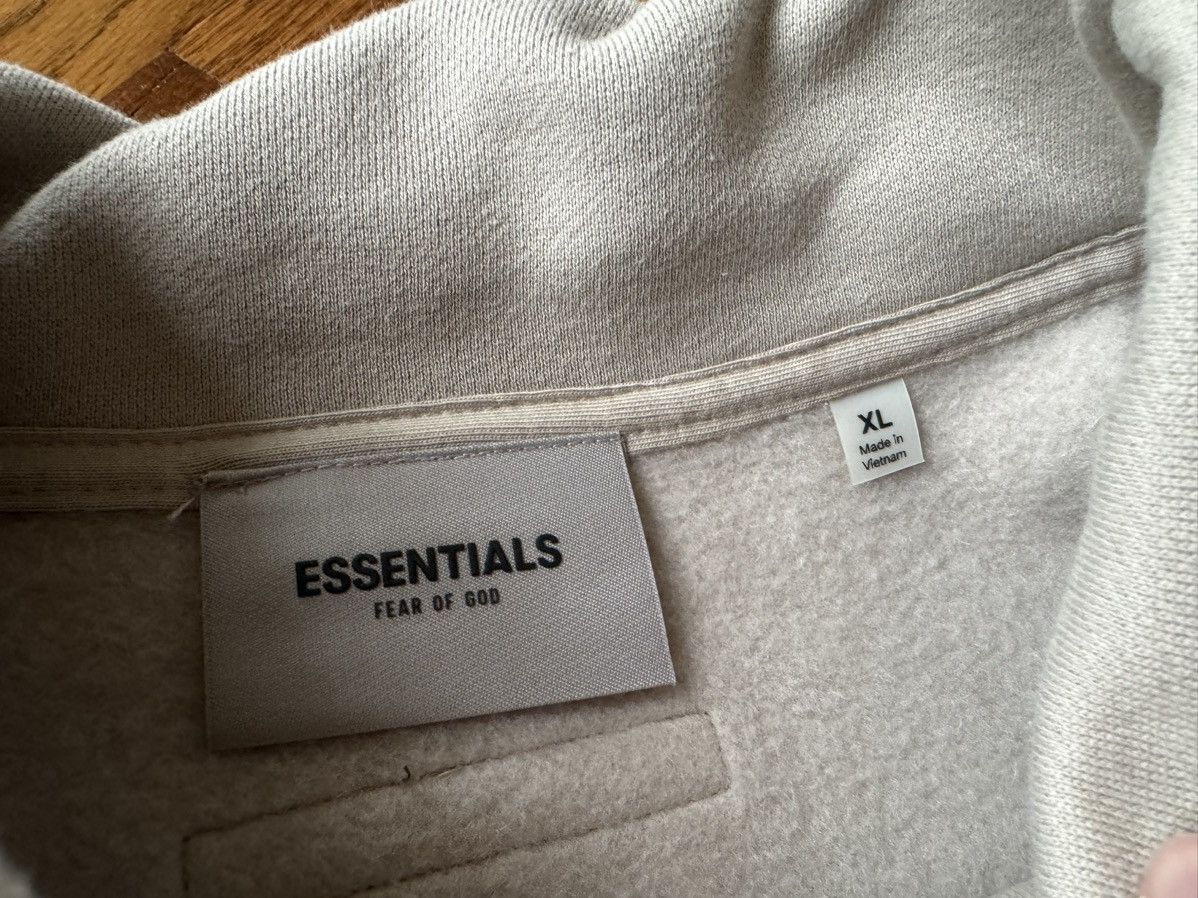 Essentials × FOG × Fear of God XL 3M Pull-Over Mockneck String Sweatshirt Wood Cement Gray Size US XL / EU 56 / 4 - 4 Thumbnail