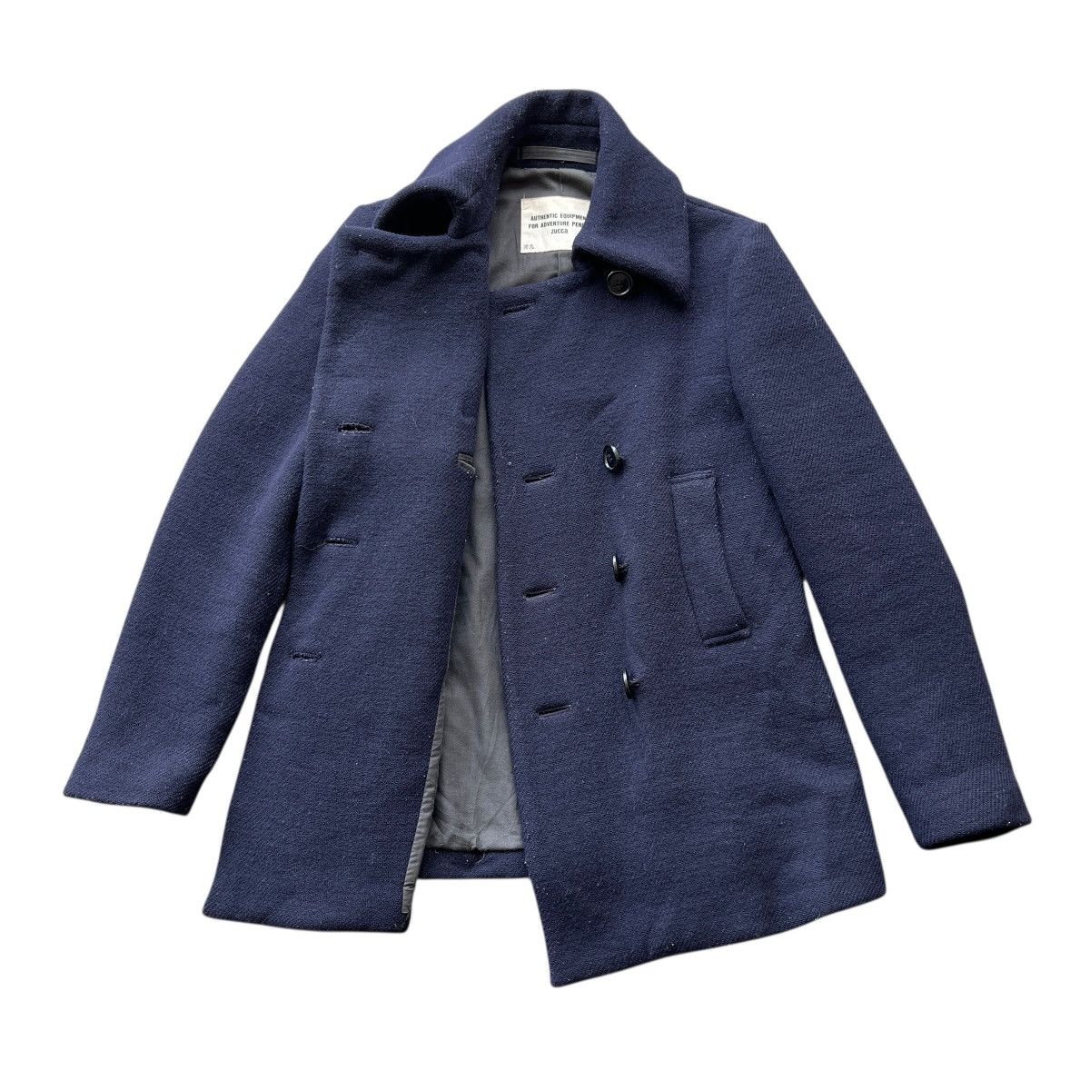 Zucca Zucca Issey Miyake wool Peacoat Made in Japan Size US S / EU 44-46 / 1 - 1 Thumbnail