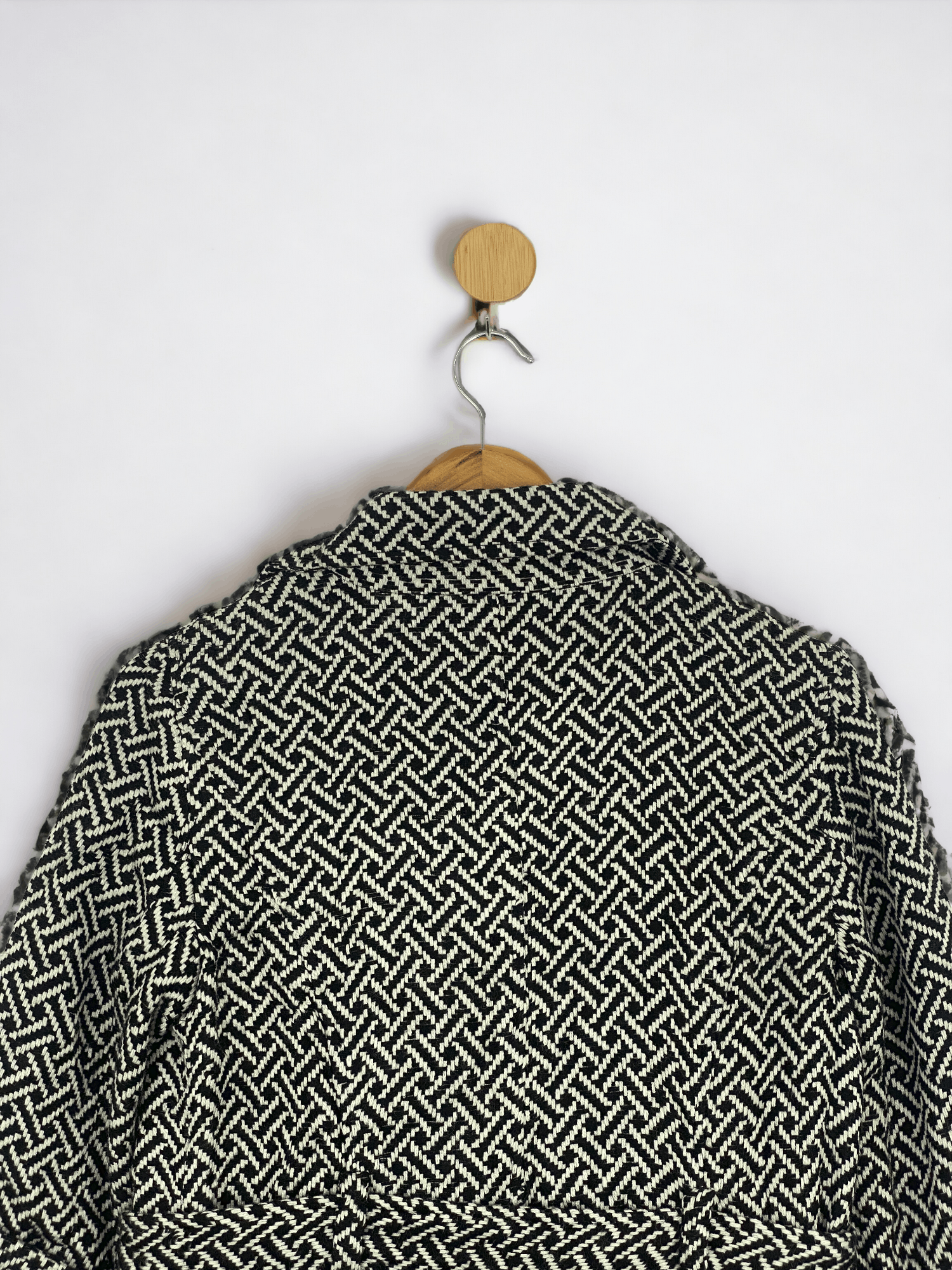 If Six Was Nine Vintage Mac & Jac Pattern Double Breasted Tweed Coat JA0050 Size L / US 10 / IT 46 - 5 Thumbnail