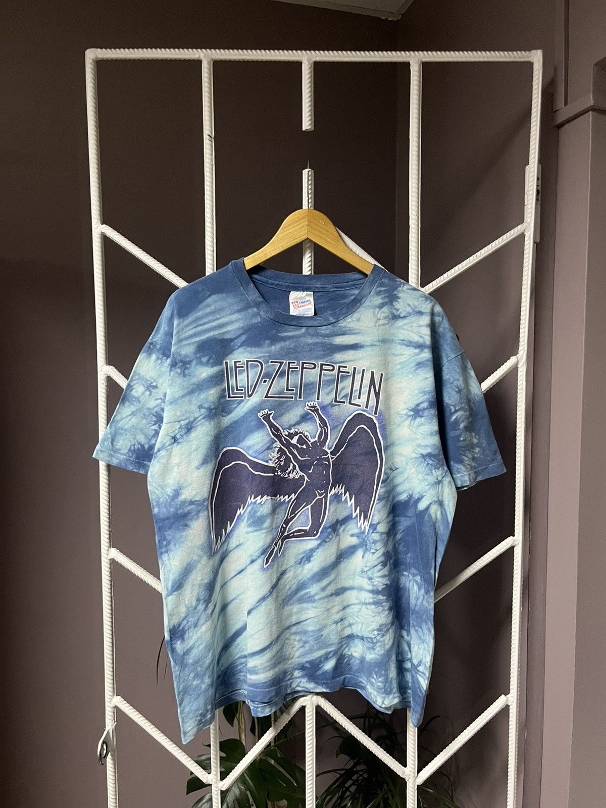Led Zeppelin Vintage 1984 Led Zeppelin Single Stitch Made in USA Tee Size US XL / EU 56 / 4 - 1 Thumbnail