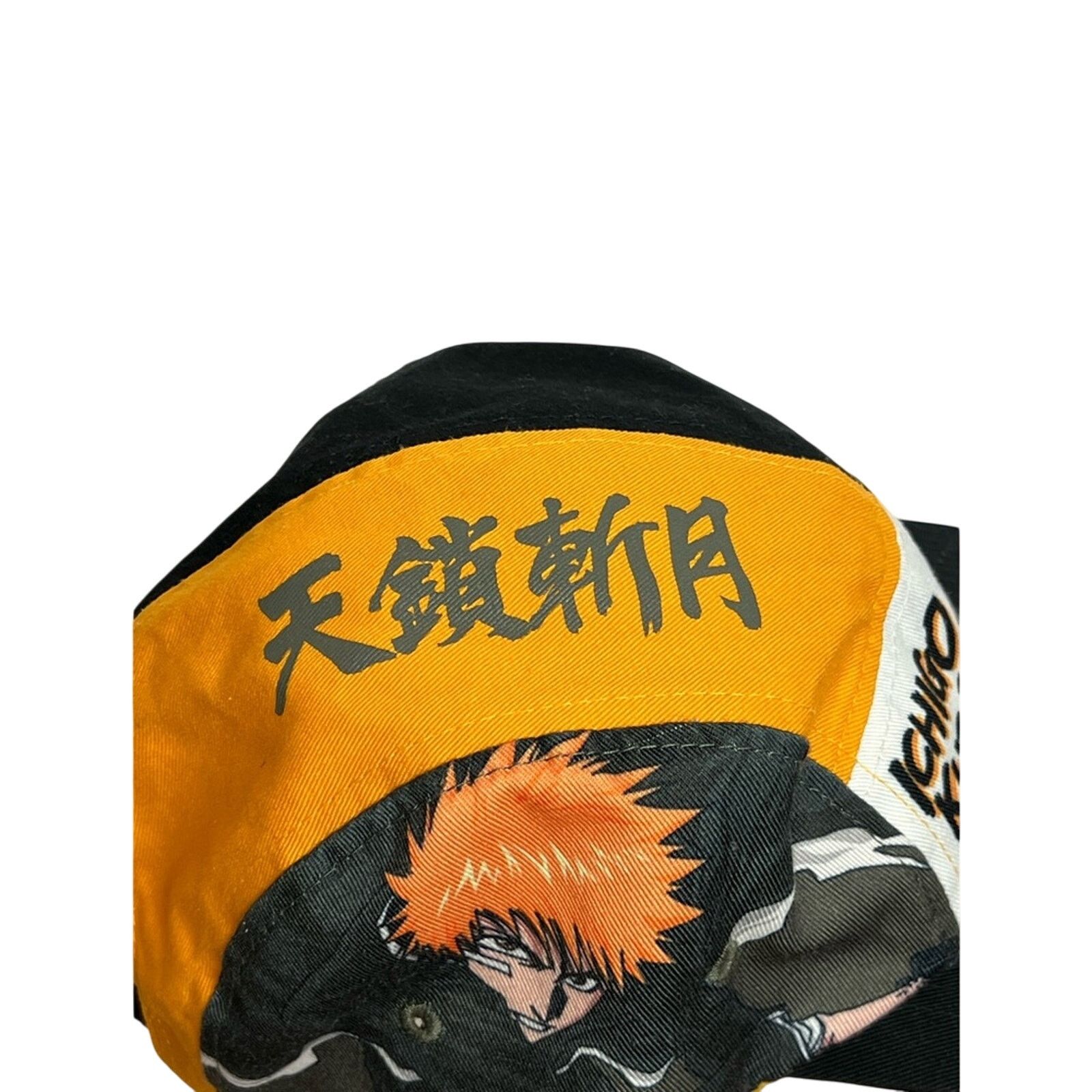 Bleach ICHIGO KUROSAKI FIVE PANEL HAT Bleach Manga Anime kanji RARE Size ONE SIZE - 4 Thumbnail