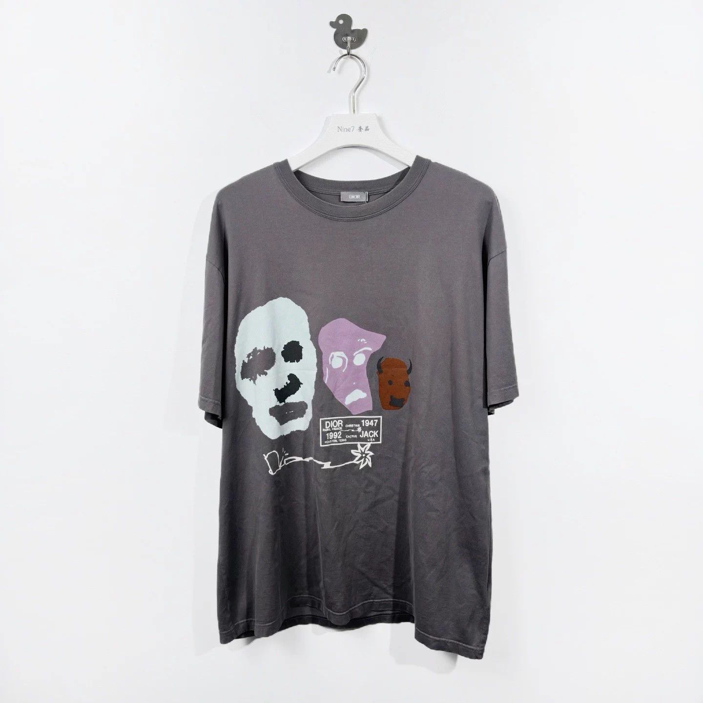 Dior DIOR x TS FW22 Face Oversize SS Tee Men's Gray XXL Size US XXL / EU 58 / 5 - 1 Thumbnail