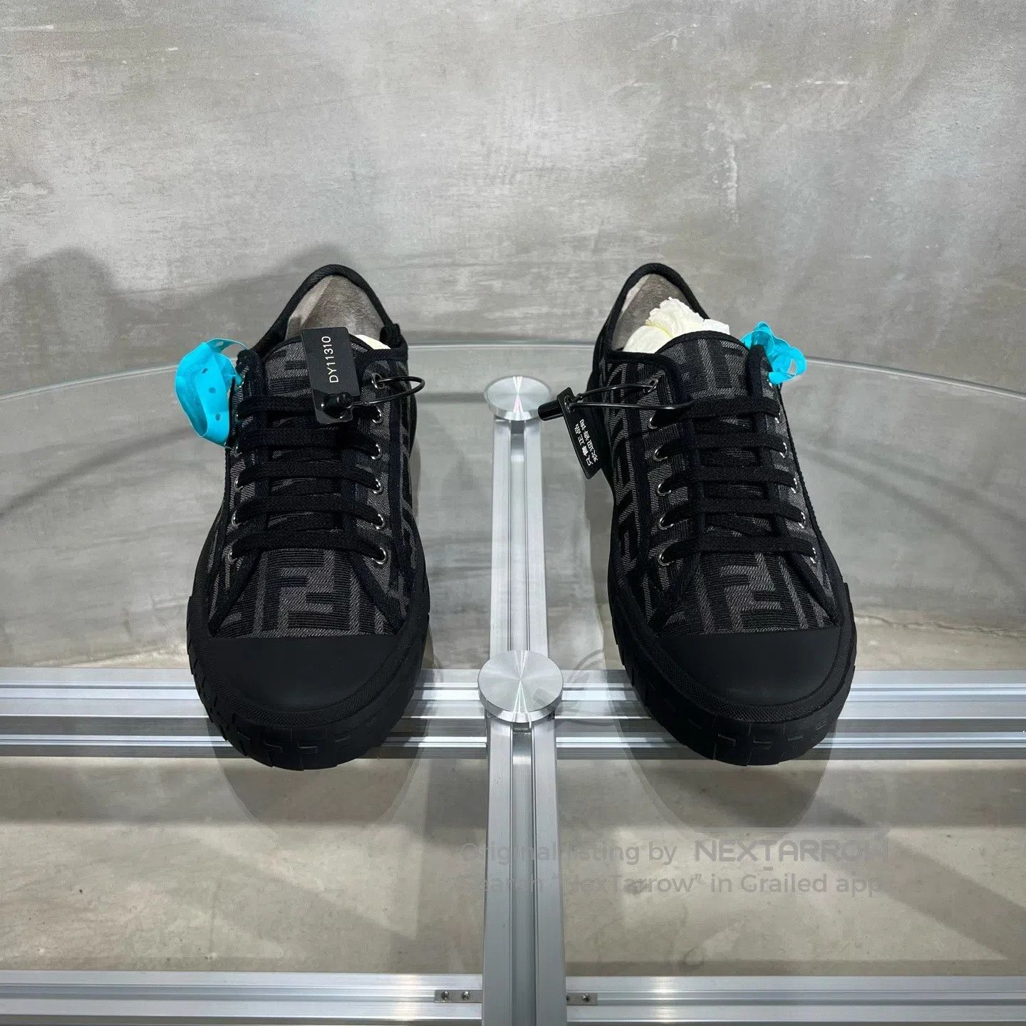 Fendi FENDI Manchu-style old-school LOGO cookies shoes with boar Size US 9 / EU 42 - 1 Thumbnail