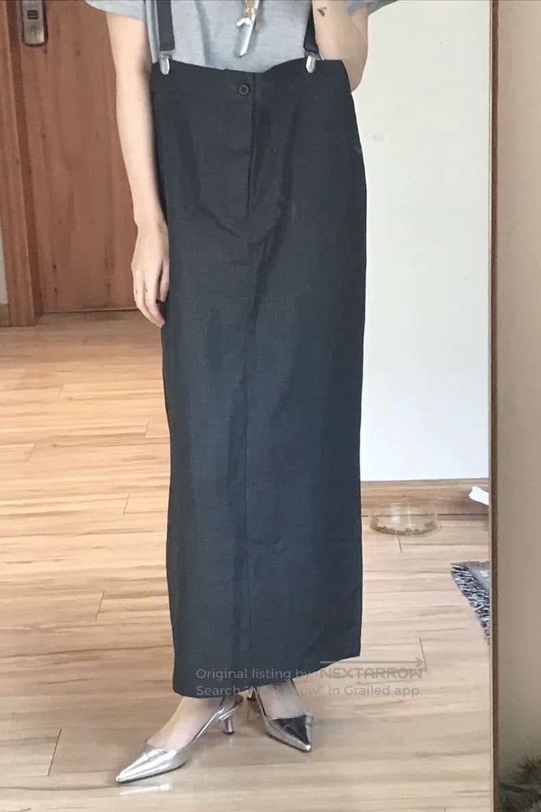 Yohji Yamamoto Yohji Yamamoto size s 90's grey suit straight skirt Size 24" / US 00 / IT 34 - 3 Thumbnail