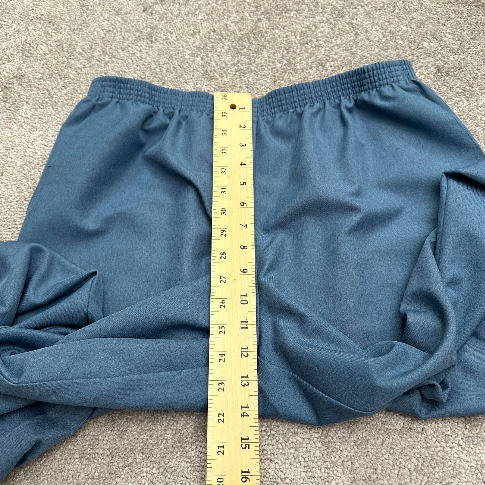Vintage Alfred Dunner Straight Leg Pants Womens 14 Blue Elastic Waist Workwear 33x27 Size 36" / US 14 / IT 50 - 7 Thumbnail