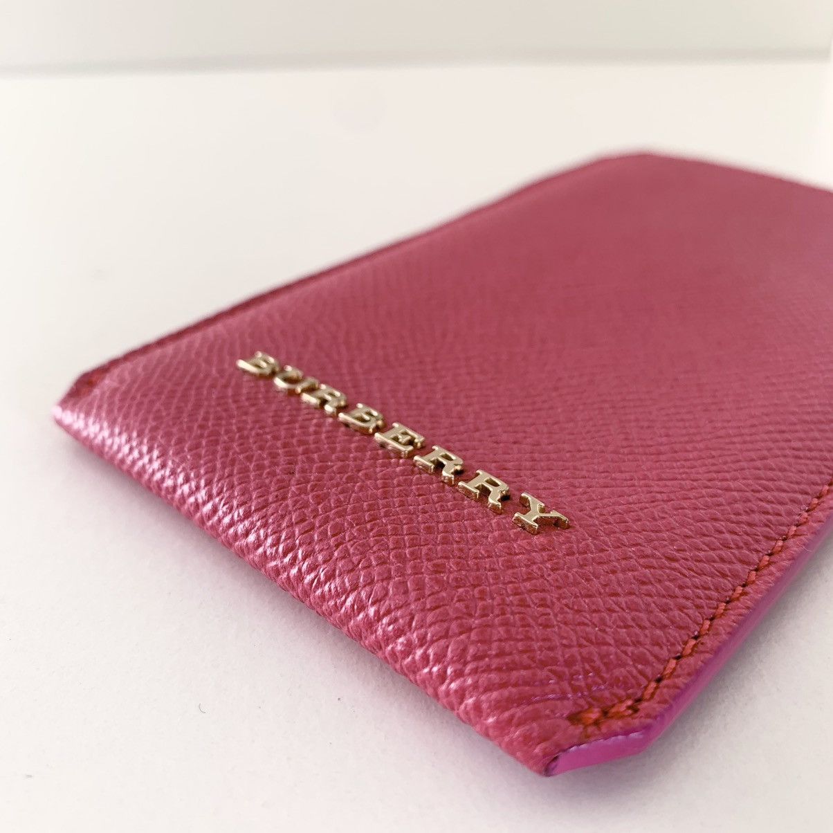 Burberry Burberry pink leather pouch with card slot Size ONE SIZE - 13 Thumbnail