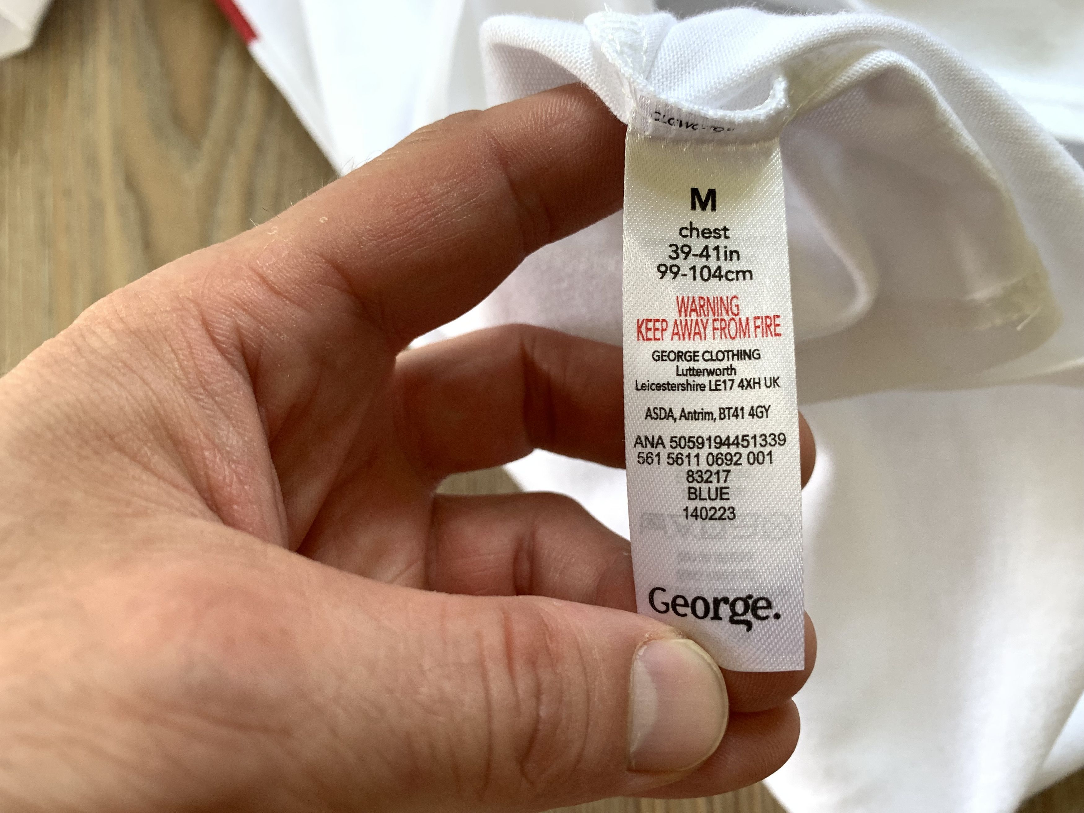 Other England Cotton Big Logo White T Shirt Size US M / EU 48-50 / 2 - 10 Thumbnail