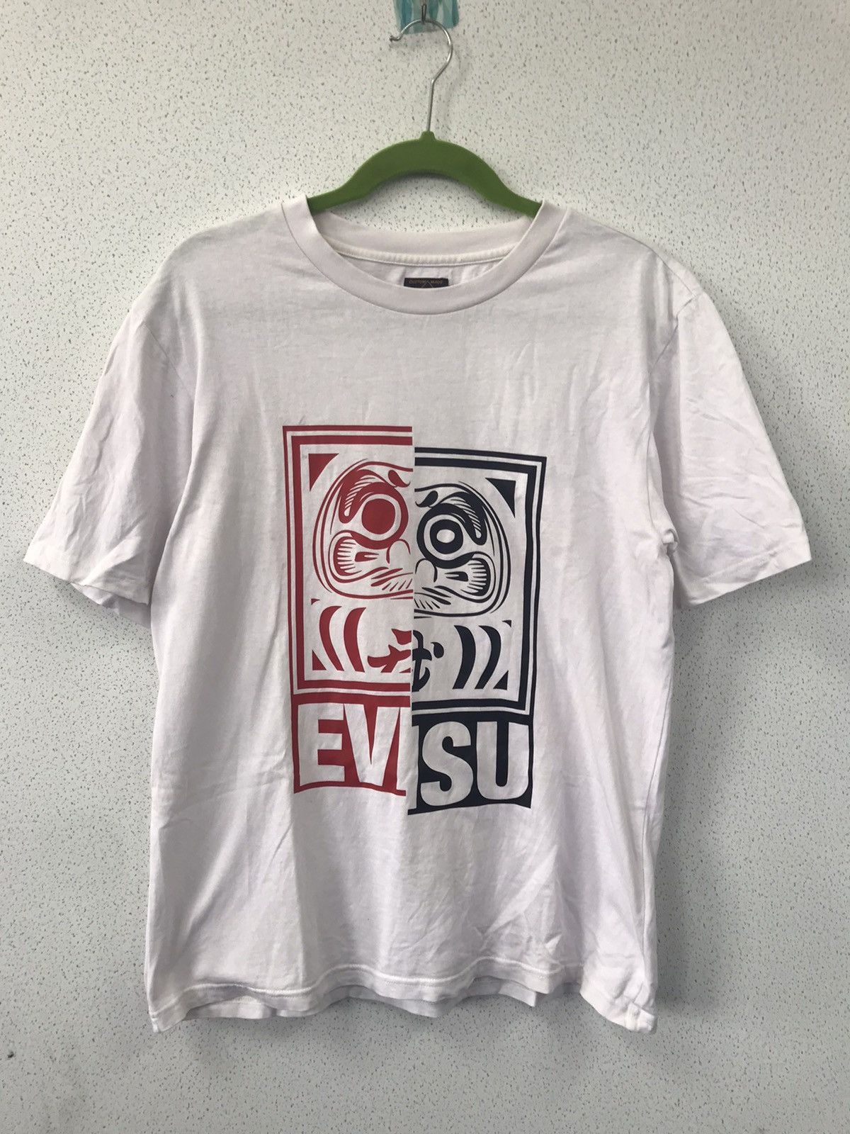 image of Evisu Herritage Streetwear Shirt in White, Men's (Size Medium)