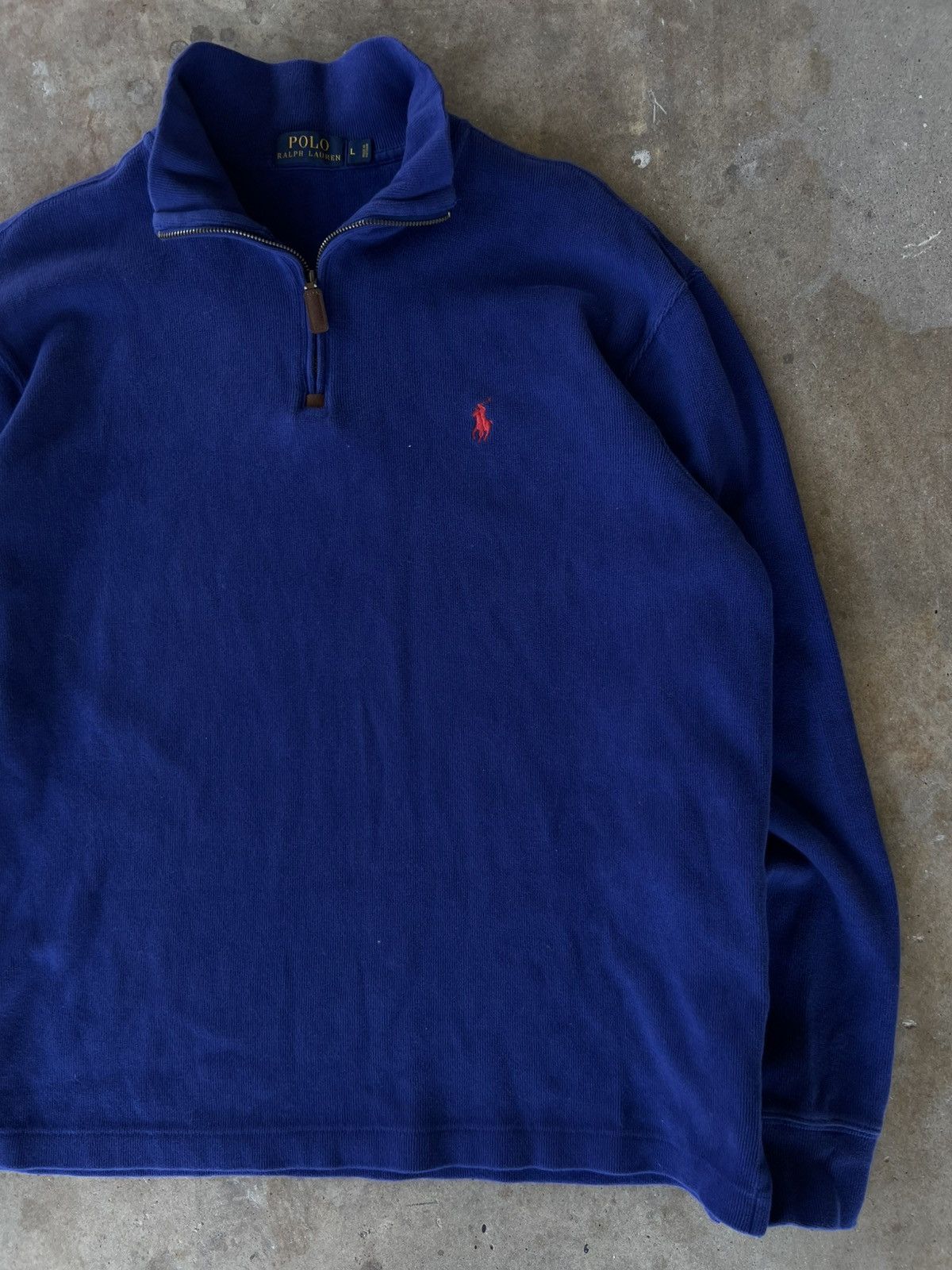 Polo Ralph Lauren Vintage Polo Ralph Quarter Zip Up Jacket Sweatshirt Hoodie Size US L / EU 52-54 / 3 - 1 Thumbnail